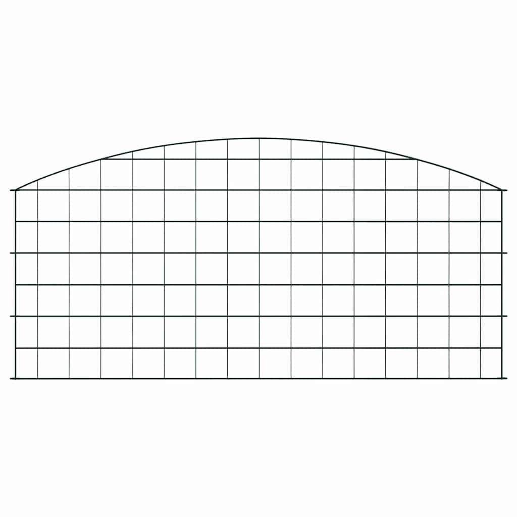 Tvenkinio tvoros rinkinys 5 pcs Žalia 100 x 50 cm Plienas