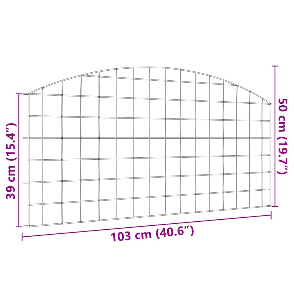 Tvenkinio tvoros rinkinys 5 pcs Žalia 100 x 50 cm Plienas