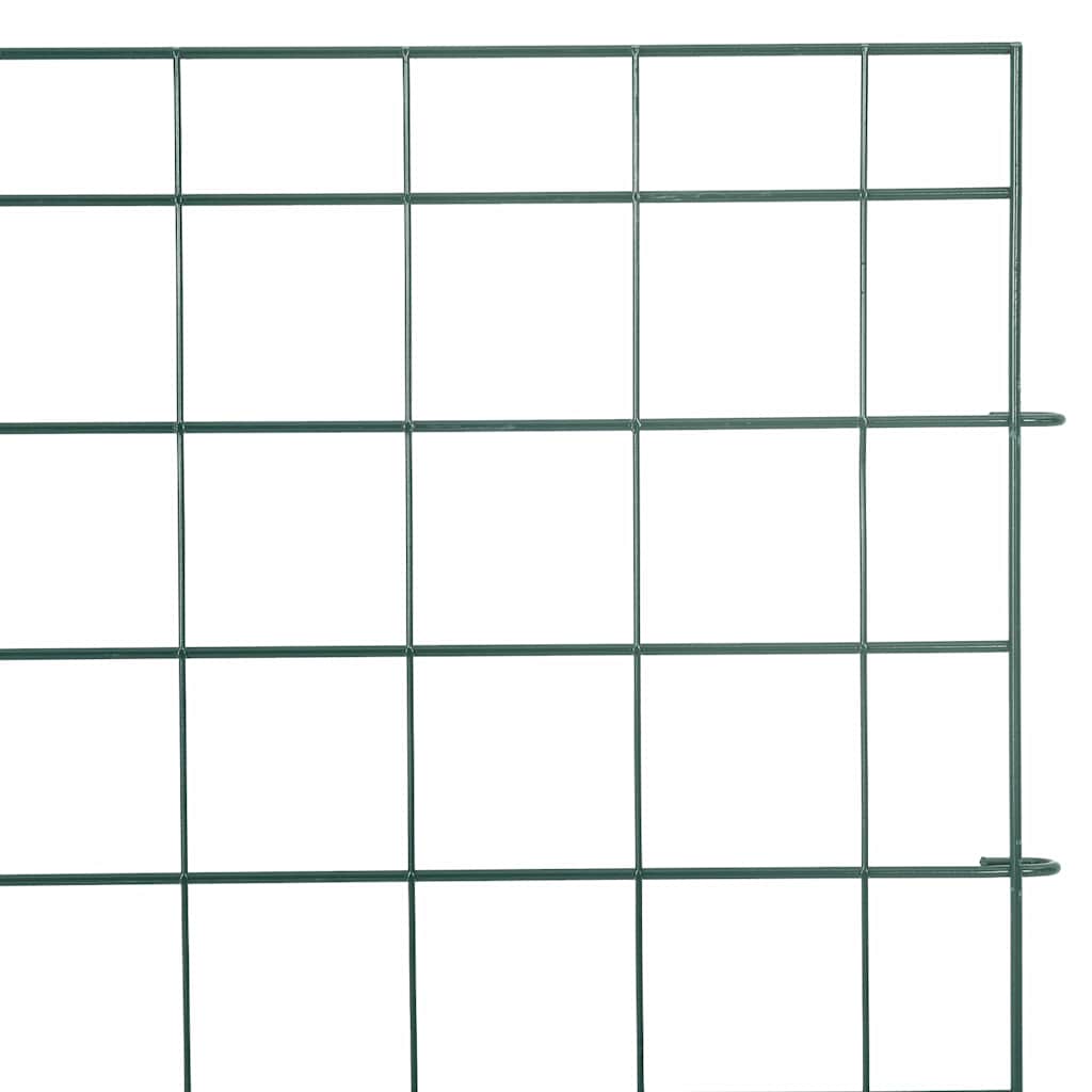 Tvenkinio tvoros rinkinys 5 pcs Žalia 100 x 50 cm Plienas