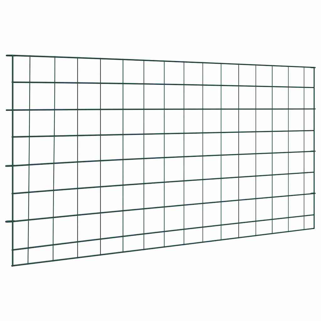 Tvenkinio tvoros rinkinys 5 pcs Žalia 100 x 50 cm Plienas