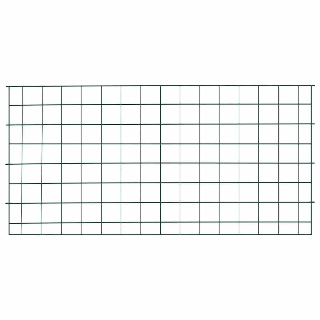 Tvenkinio tvoros rinkinys 5 pcs Žalia 100 x 50 cm Plienas