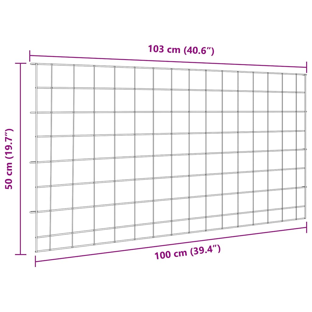 Tvenkinio tvoros rinkinys 5 pcs Žalia 100 x 50 cm Plienas