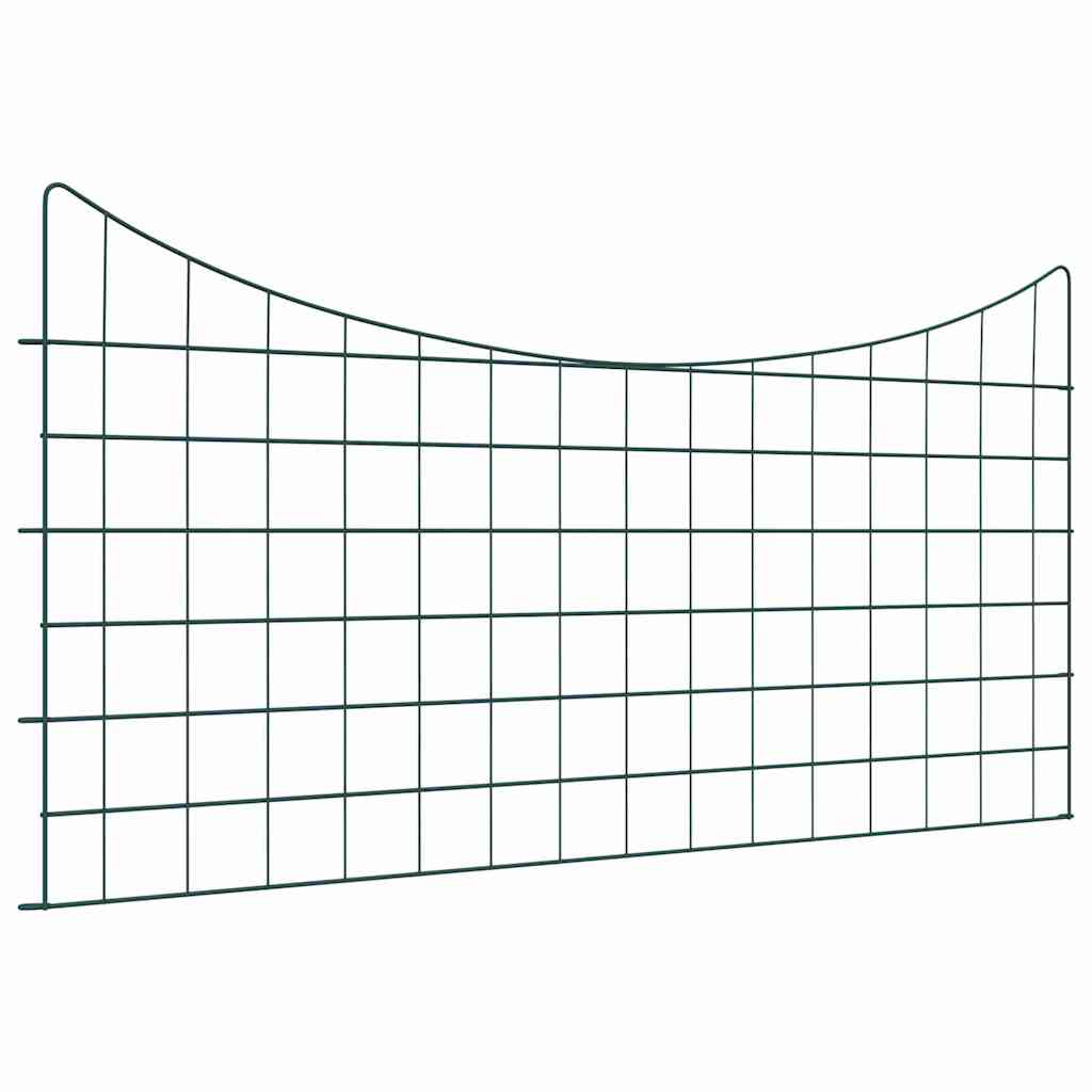 Tvenkinio tvoros rinkinys 5 pcs Žalia 100 x 50 cm Plienas