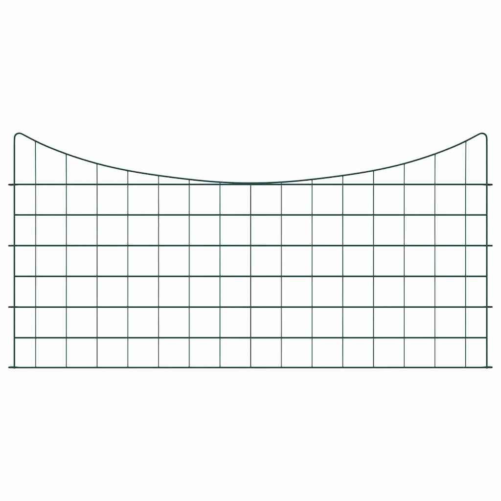 Tvenkinio tvoros rinkinys 5 pcs Žalia 100 x 50 cm Plienas