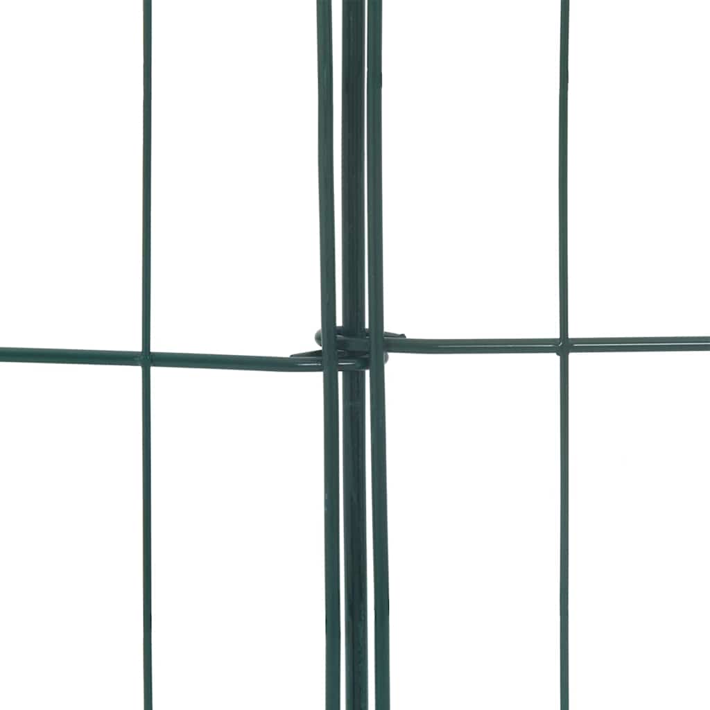 Dīķa žoga komplekts 5 gab. Zaļš 100 x 50 cm Tērauds