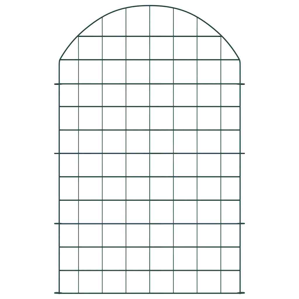 Tvenkinio tvoros rinkinys 8 pcs Žalia 50 x 80 cm Plienas