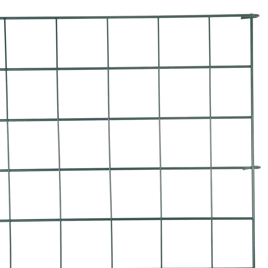 Tvenkinio tvoros rinkinys 8 pcs Žalia 50 x 80 cm Plienas