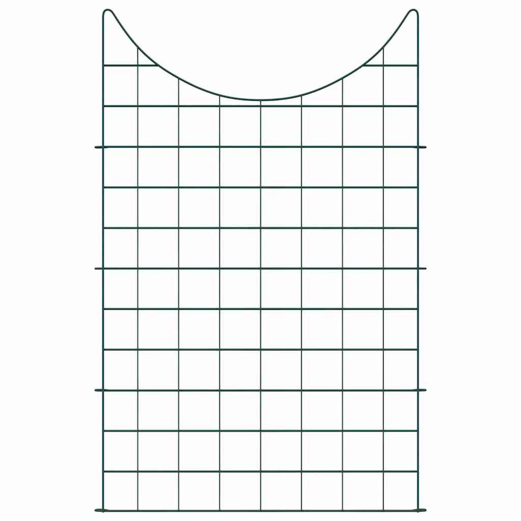 Tvenkinio tvoros rinkinys 8 pcs Žalia 50 x 80 cm Plienas