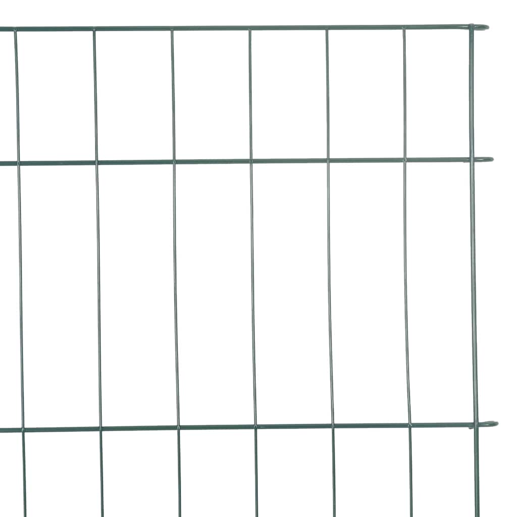 Tvenkinio tvoros rinkinys 8 pcs Žalia 50 x 80 cm Plienas