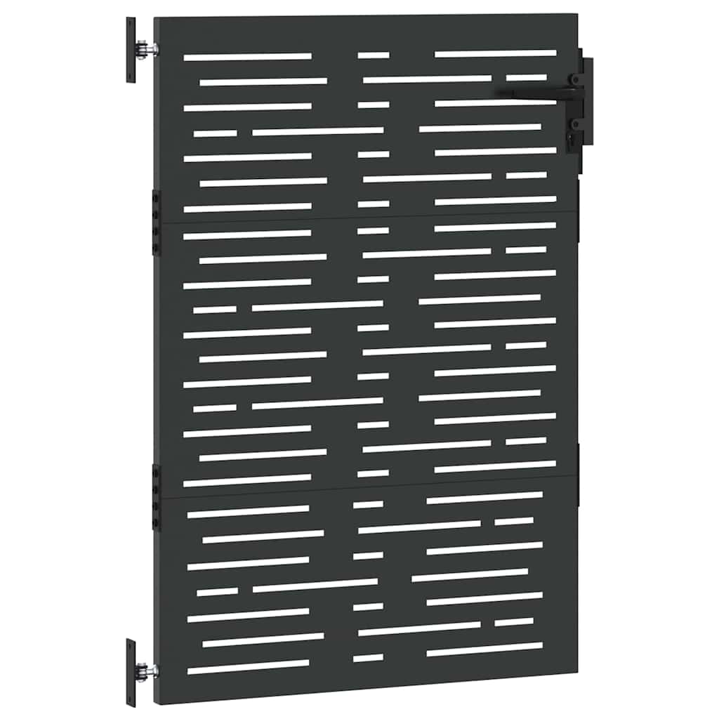 Dārza vārti Melni 85 x 150 cm Pulverkrāsots tērauds