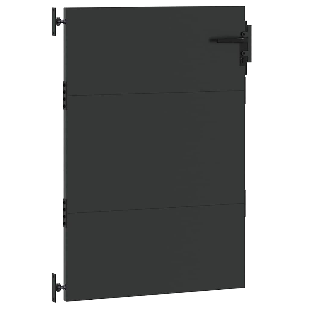 Sodo vartai Juoda 85 x 125 cm Milteliniu būdu padengtas plienas