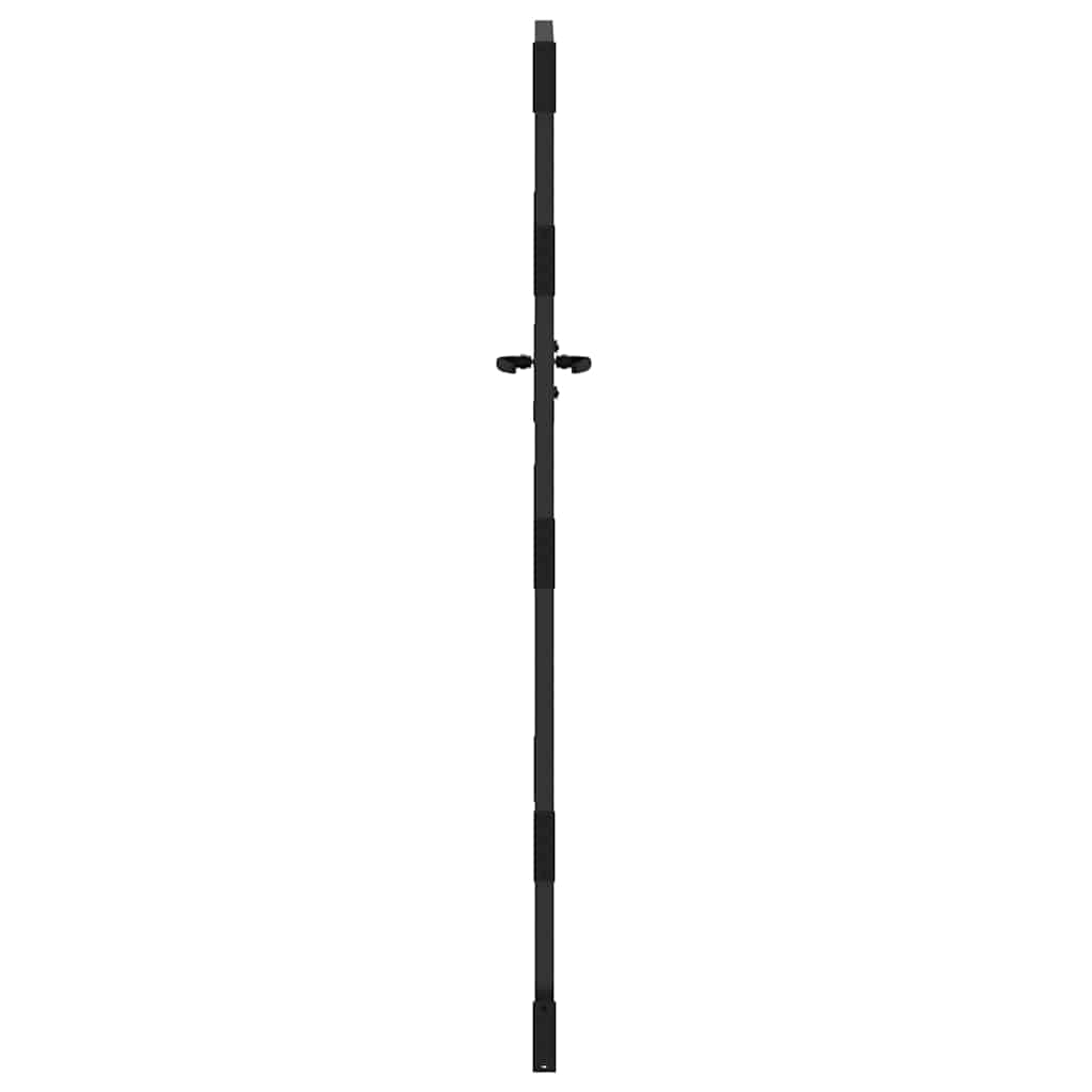 Sodo vartai Juoda 85 x 125 cm Milteliniu būdu padengtas plienas