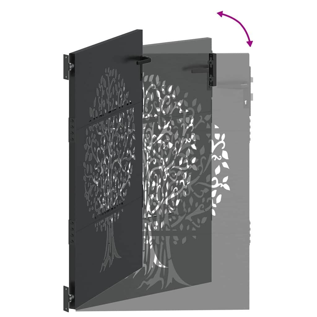 Sodo vartai Juoda 105 x 125 cm