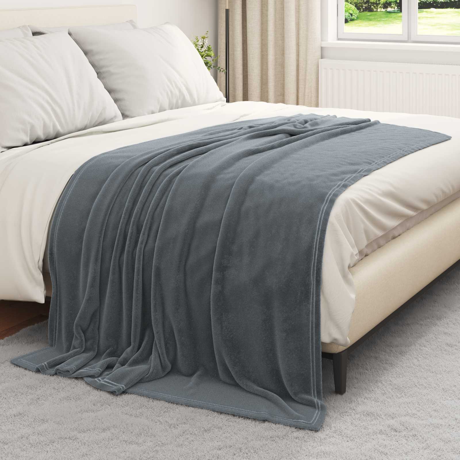 Apklotas Tamsiai pilka 150 x 200 cm Flysas