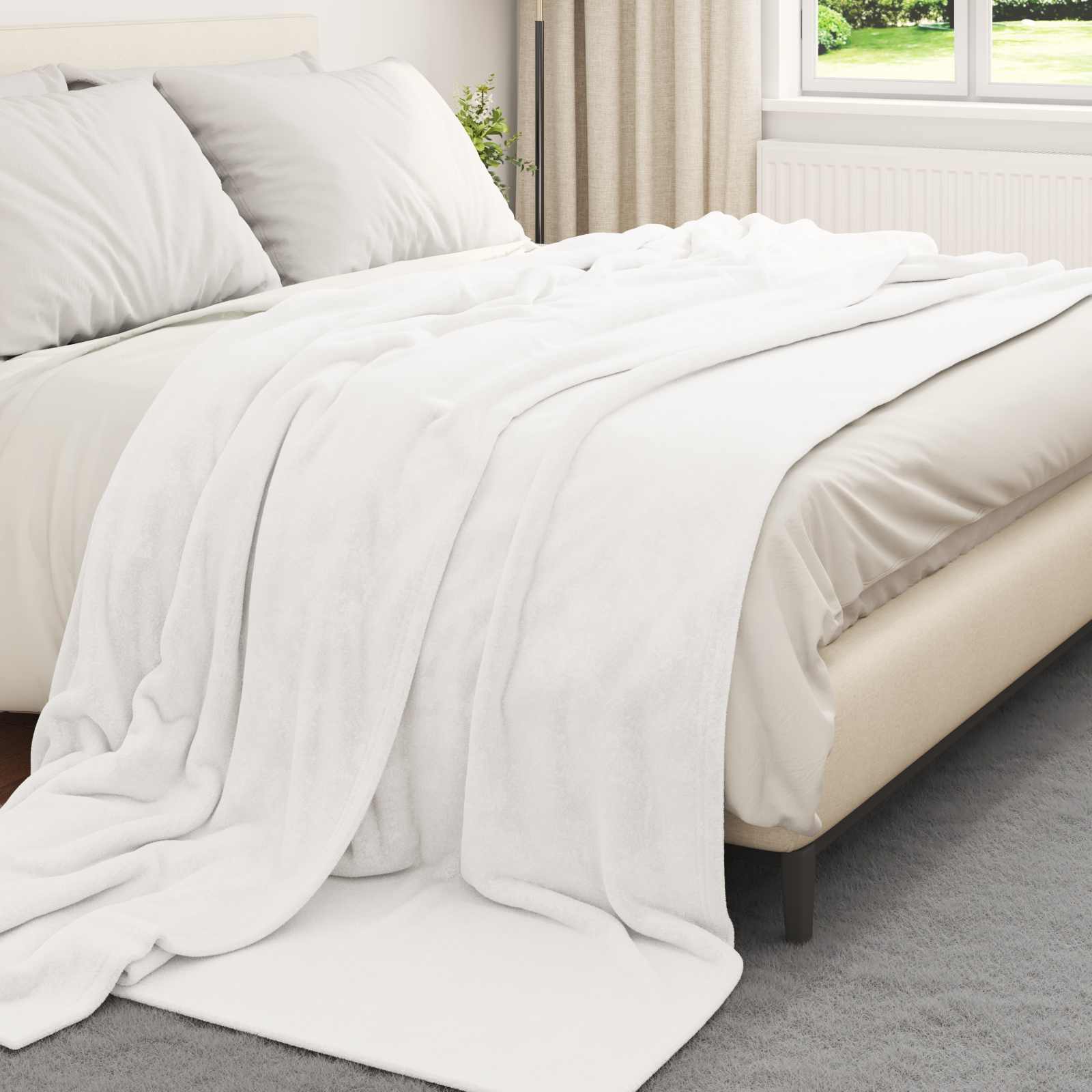 Antklodė Balta 240 x 270 cm 1.69 kg Flysas