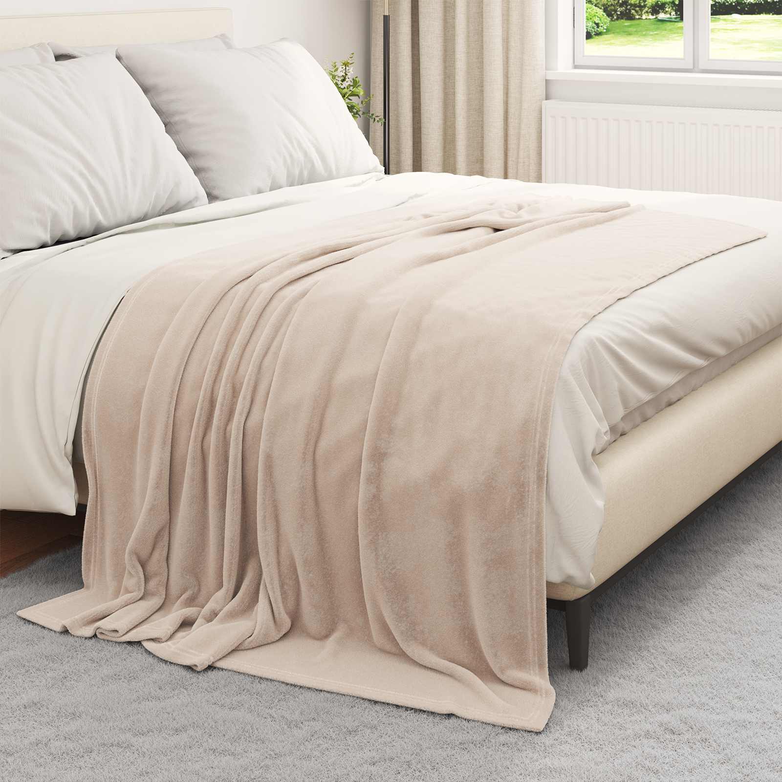 Throws 6 pcs Sand 150 x 200 cm Flysas