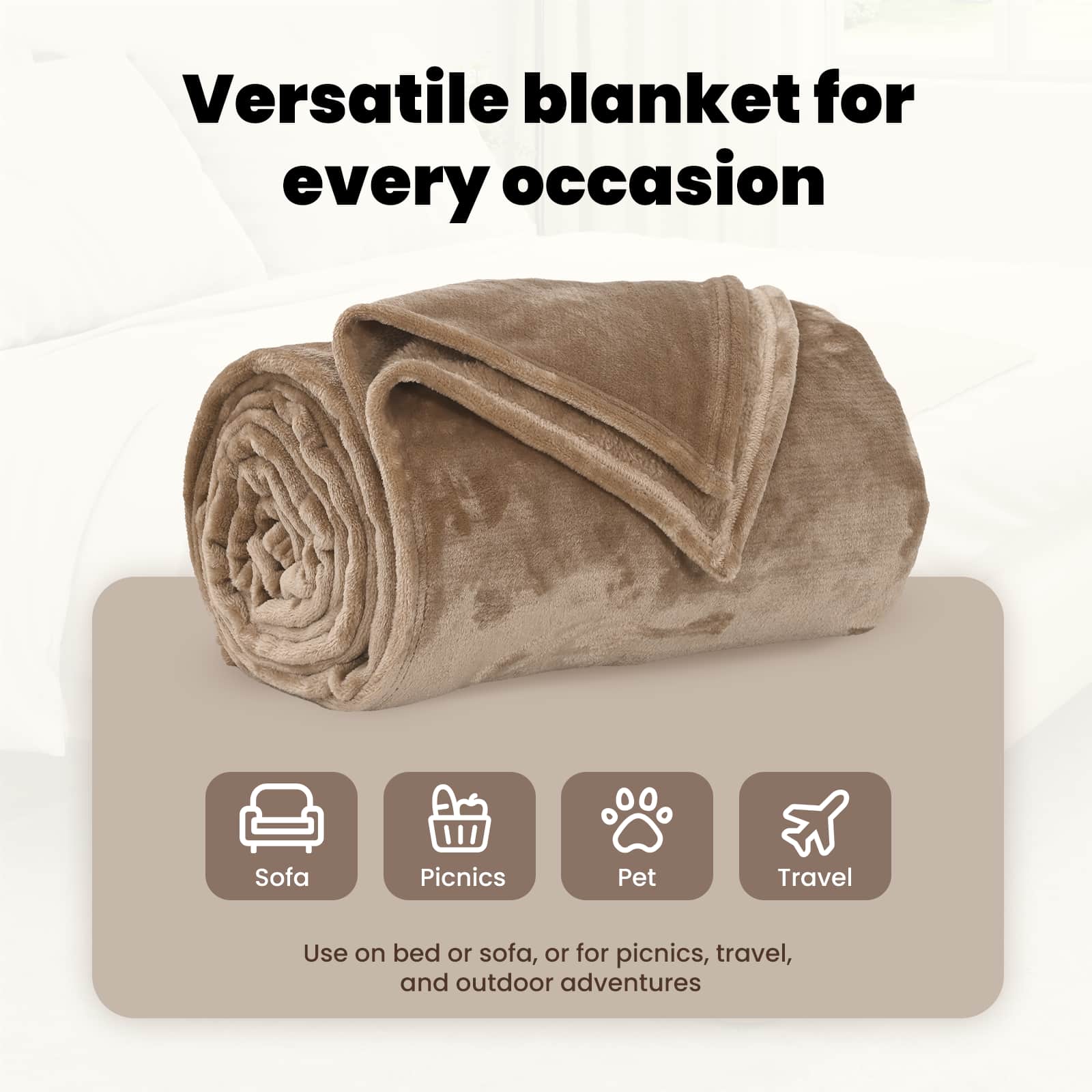 Mesti antklodės 6 pcs Kupranugario 130 x 150 cm Flysas