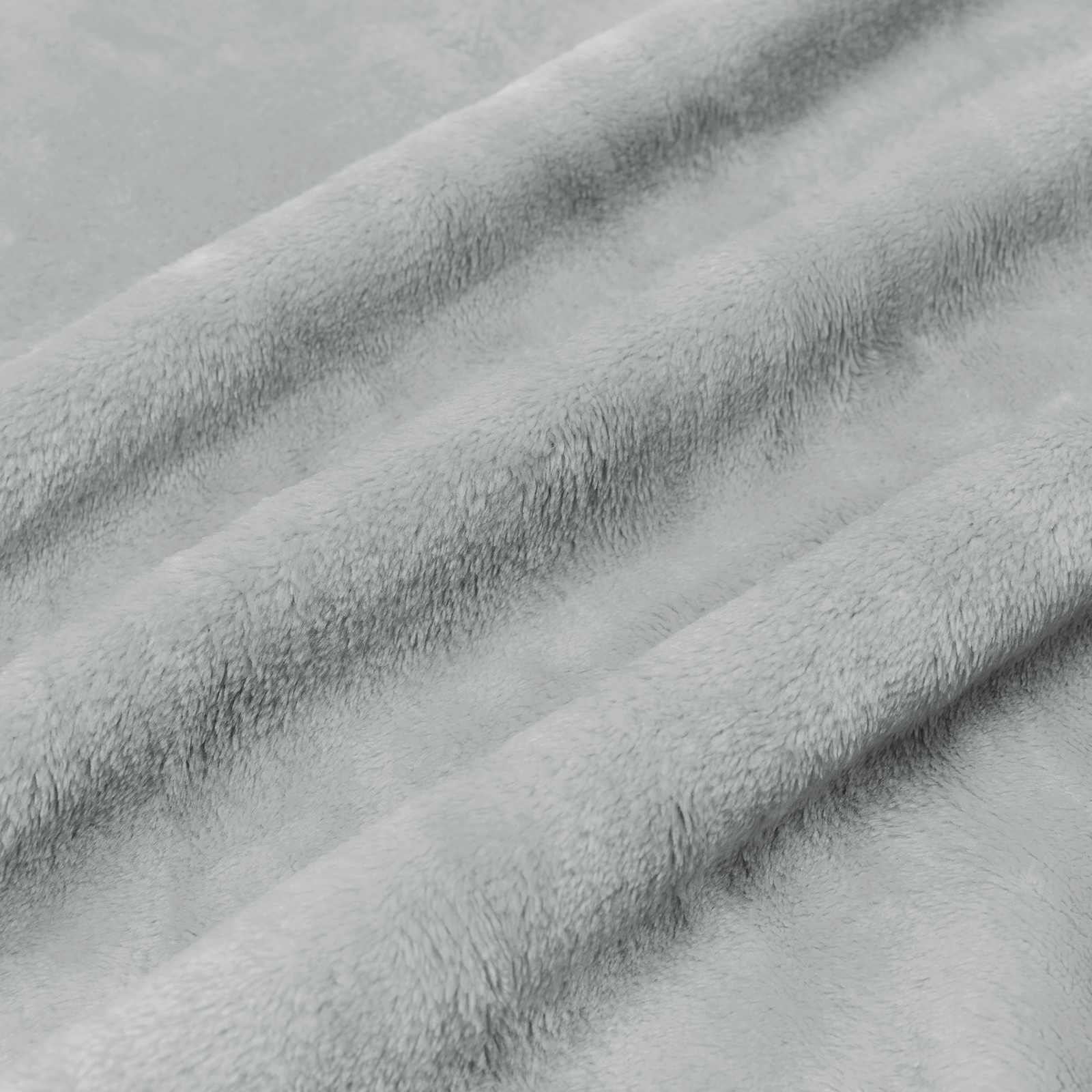 Throw blankets 6 pcs Grey 220 x 240 cm Fleece