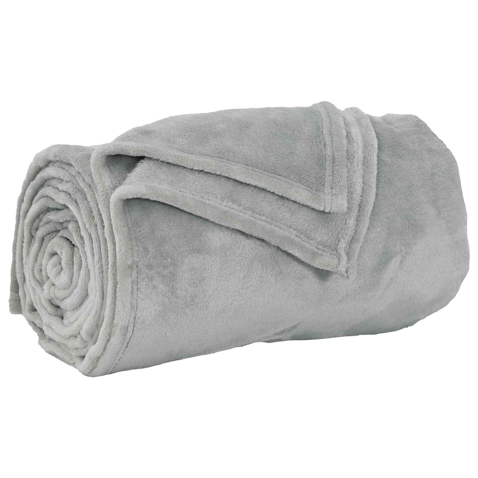 Throw blankets 6 pcs Grey 220 x 240 cm Fleece
