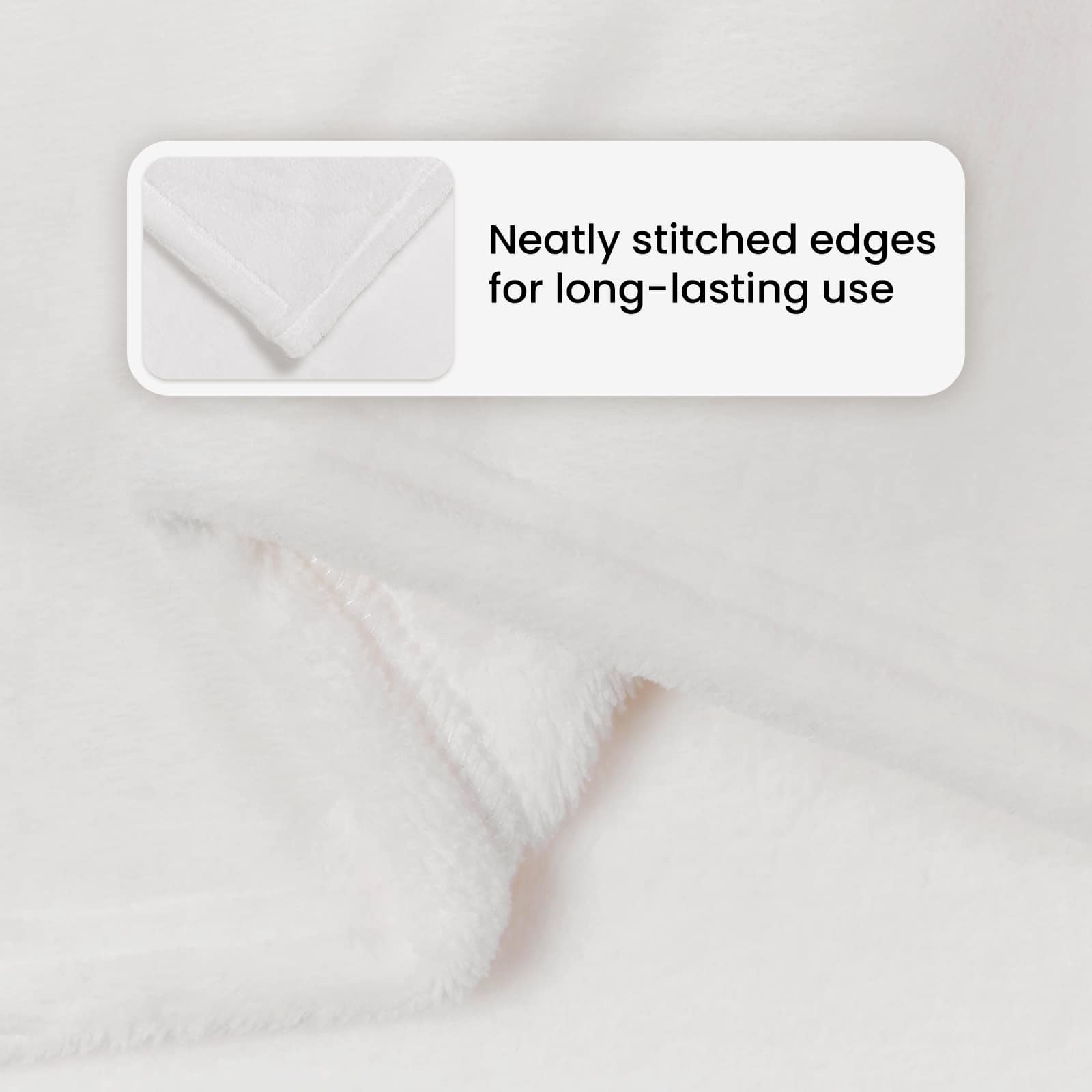 Throws 6 pcs White 240 x 270 cm Flysas