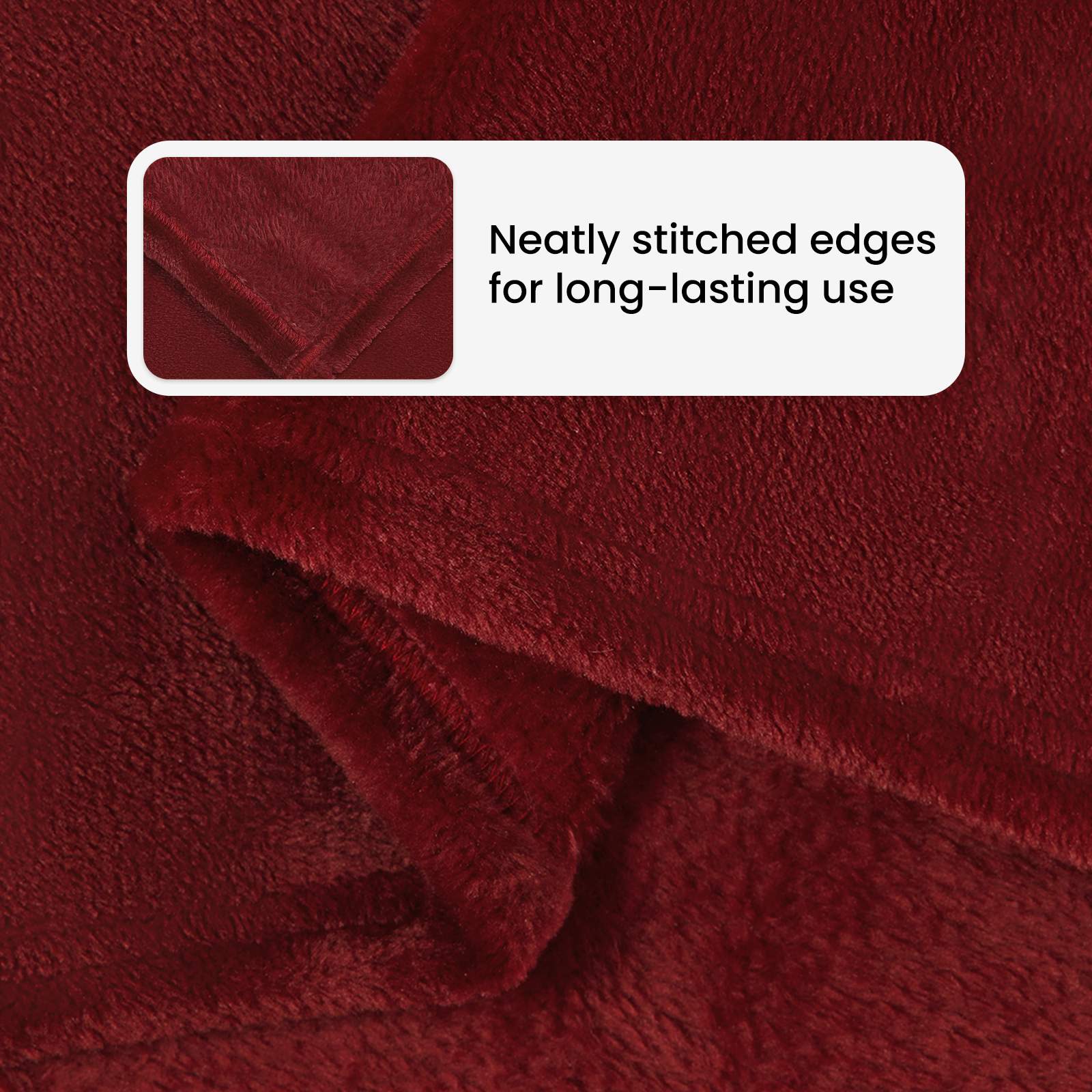Mesti antklodės 6 pcs Bordo raudona 150 x 200 cm Flysas