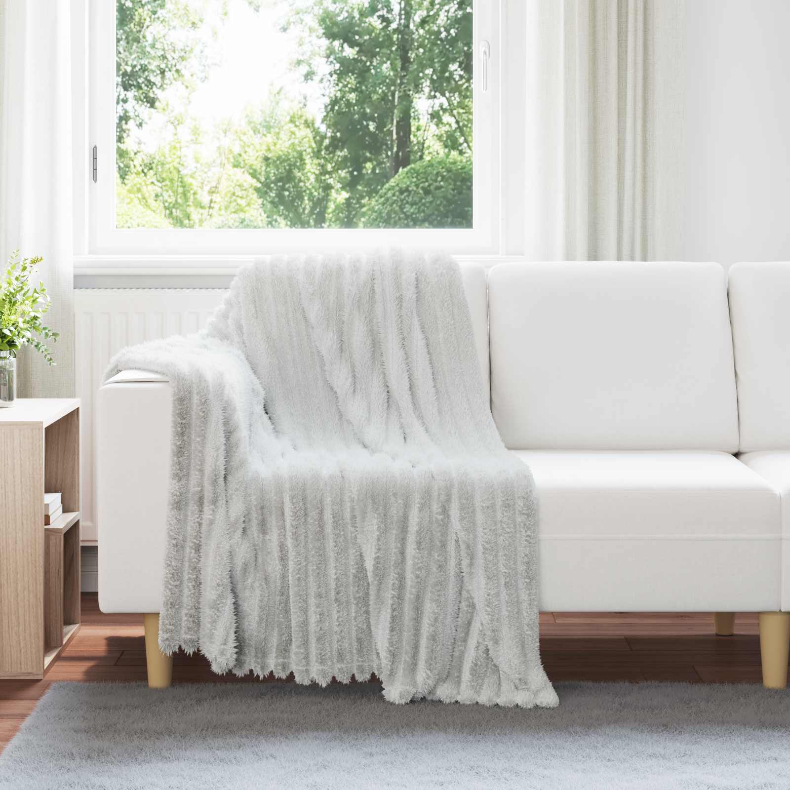 Throw Grey 150 x 130 cm Flysas