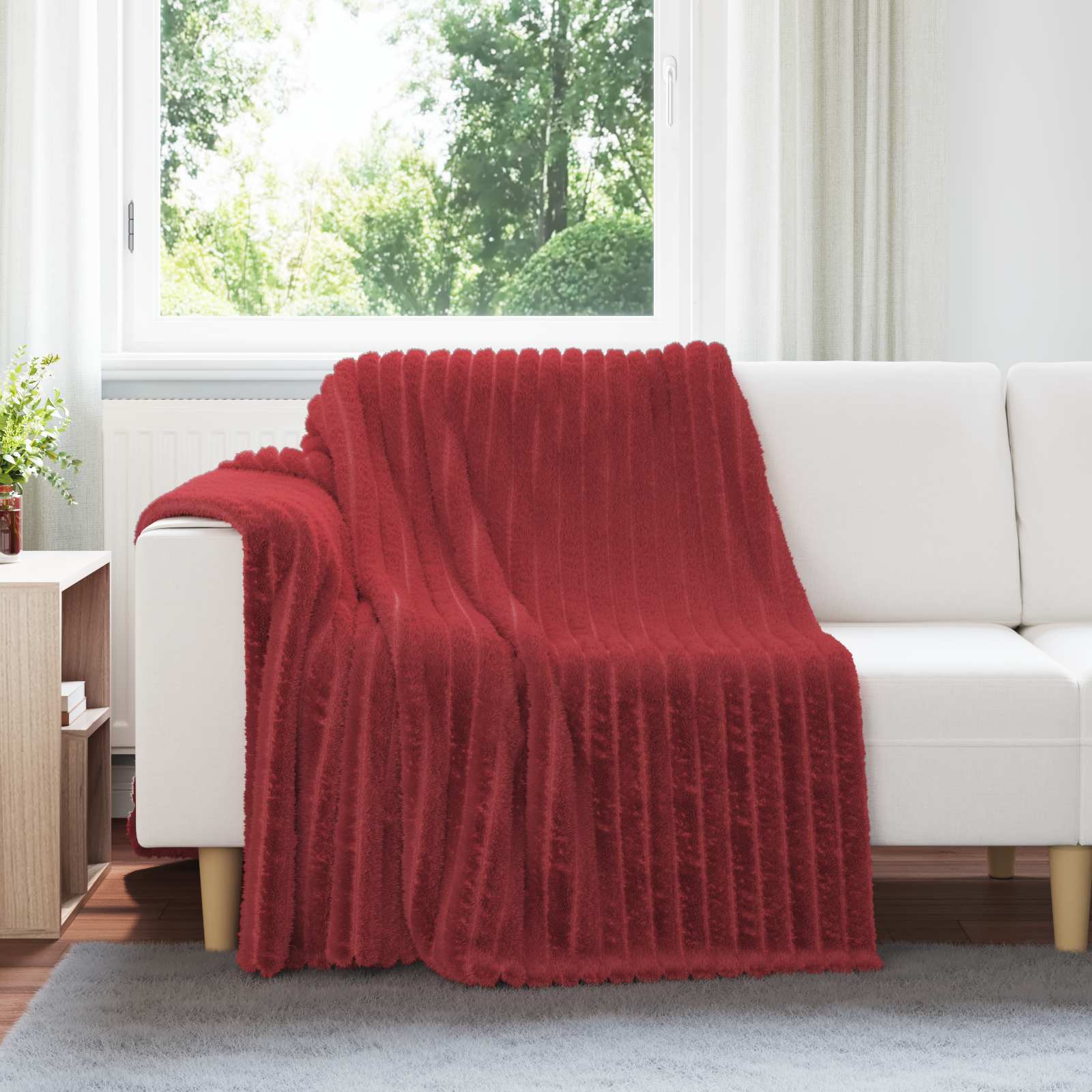 Apklotas Bordo raudona 200 x 150 cm Flysas
