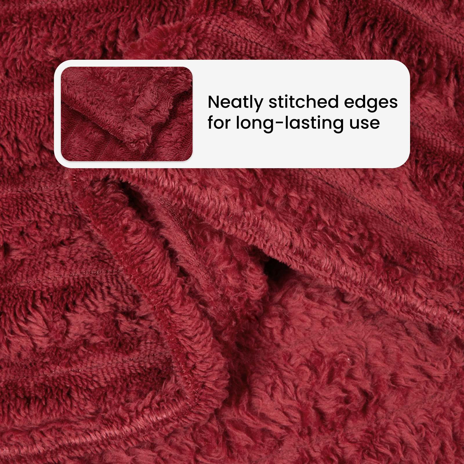 Apklotas Bordo raudona 200 x 150 cm Flysas
