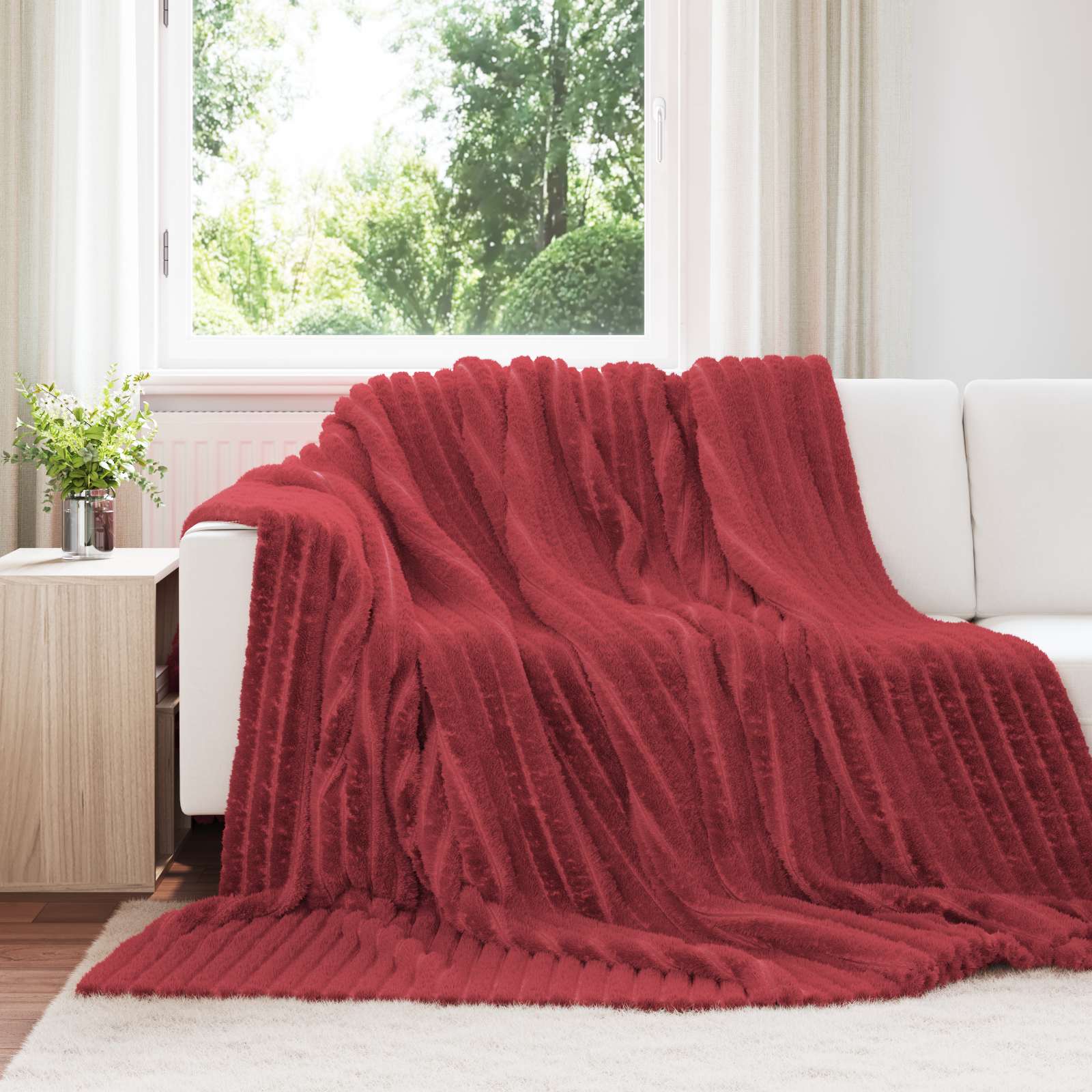 Apklotas Bordo raudona 240 x 220 cm Flysas