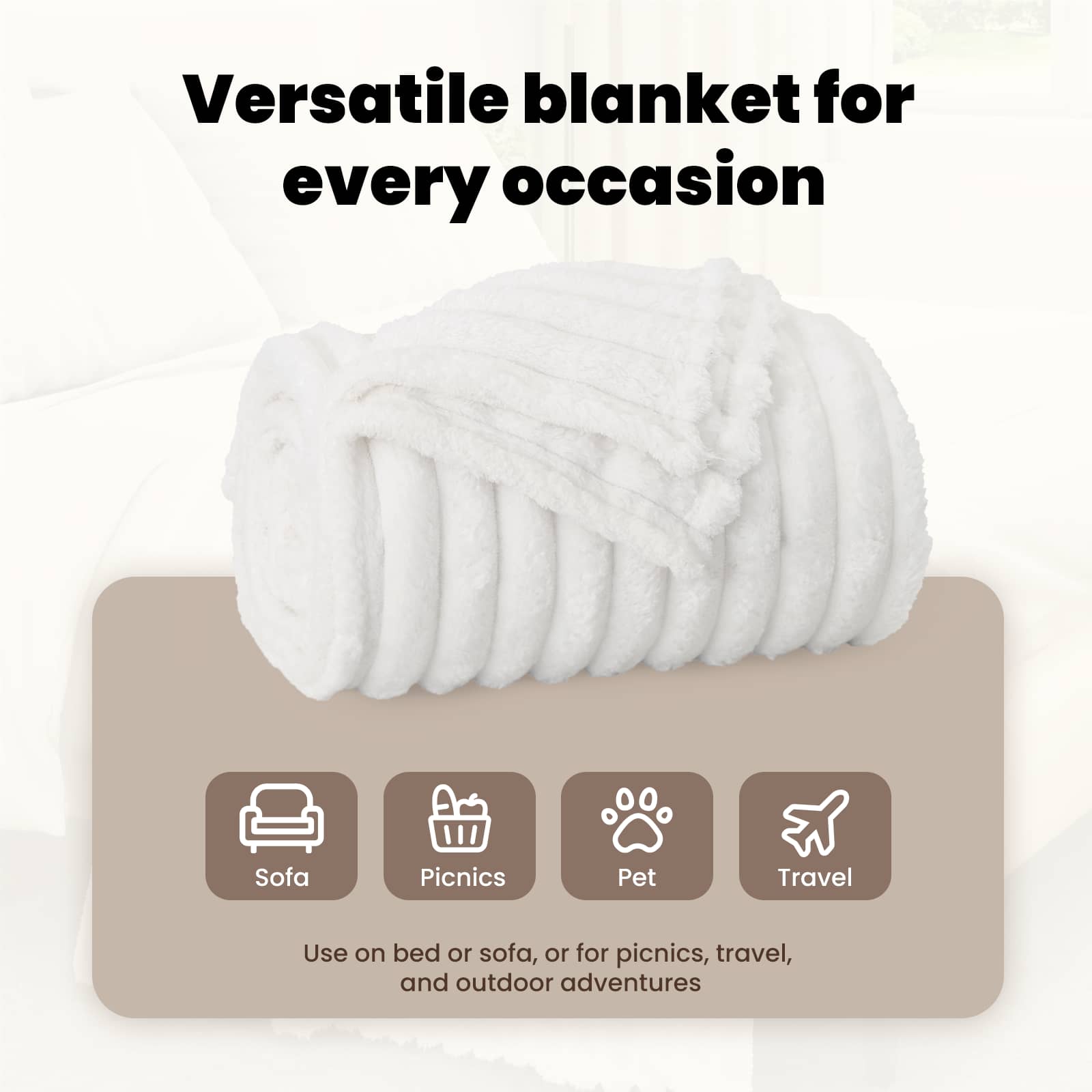 Mesti antklodės 6 pcs Balta 270 x 240 cm Flysas