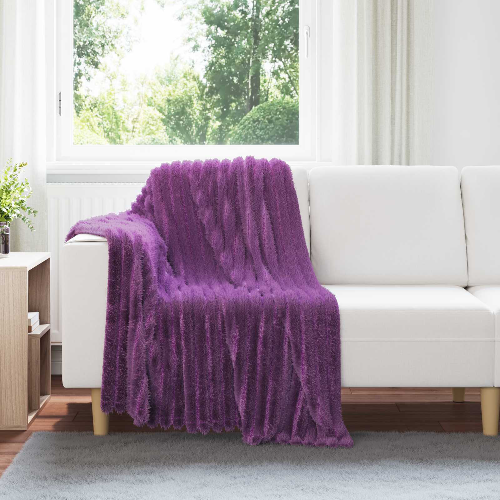 Throws 6 pcs Purple 150 x 130 cm Flysas