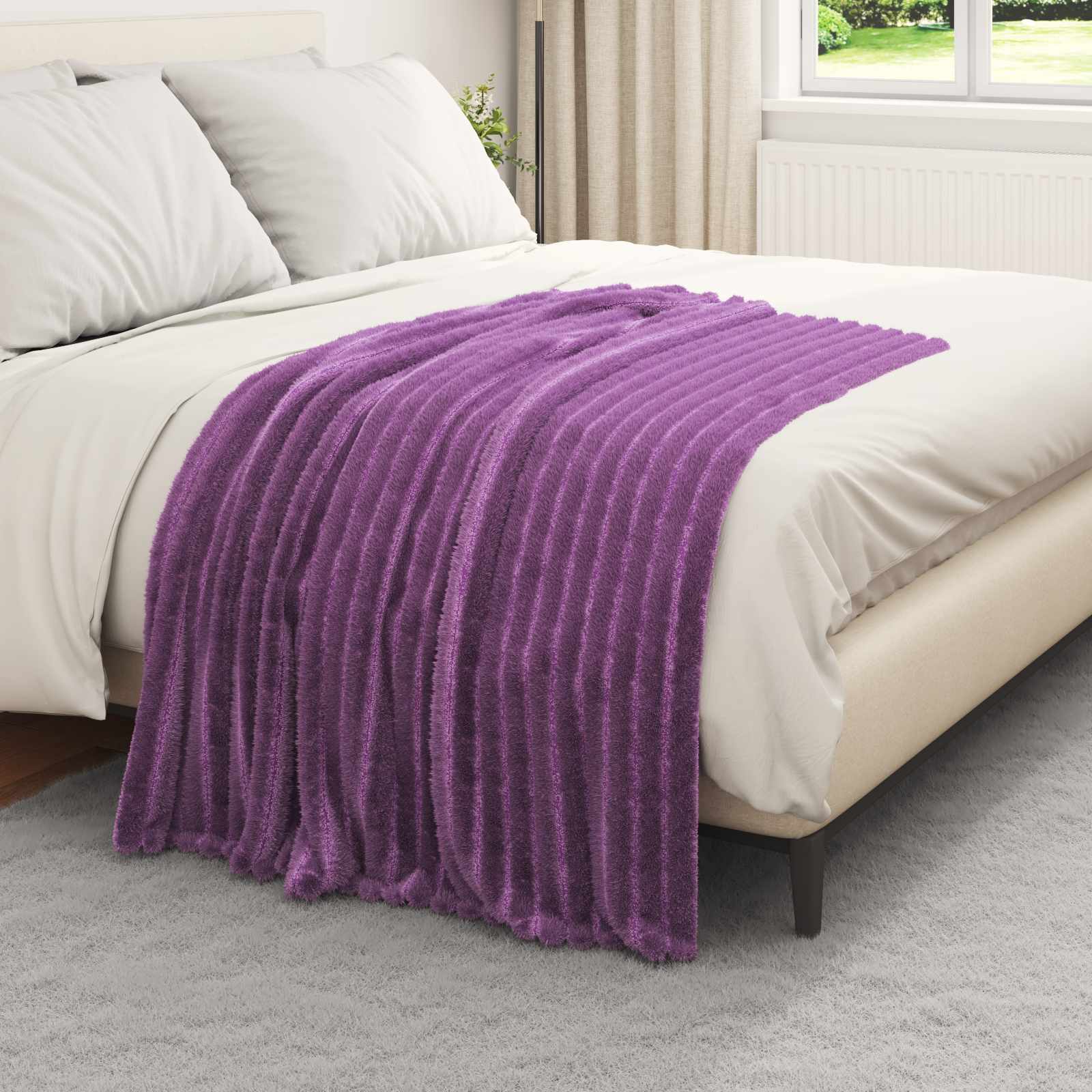 Throws 6 pcs Purple 150 x 130 cm Flysas