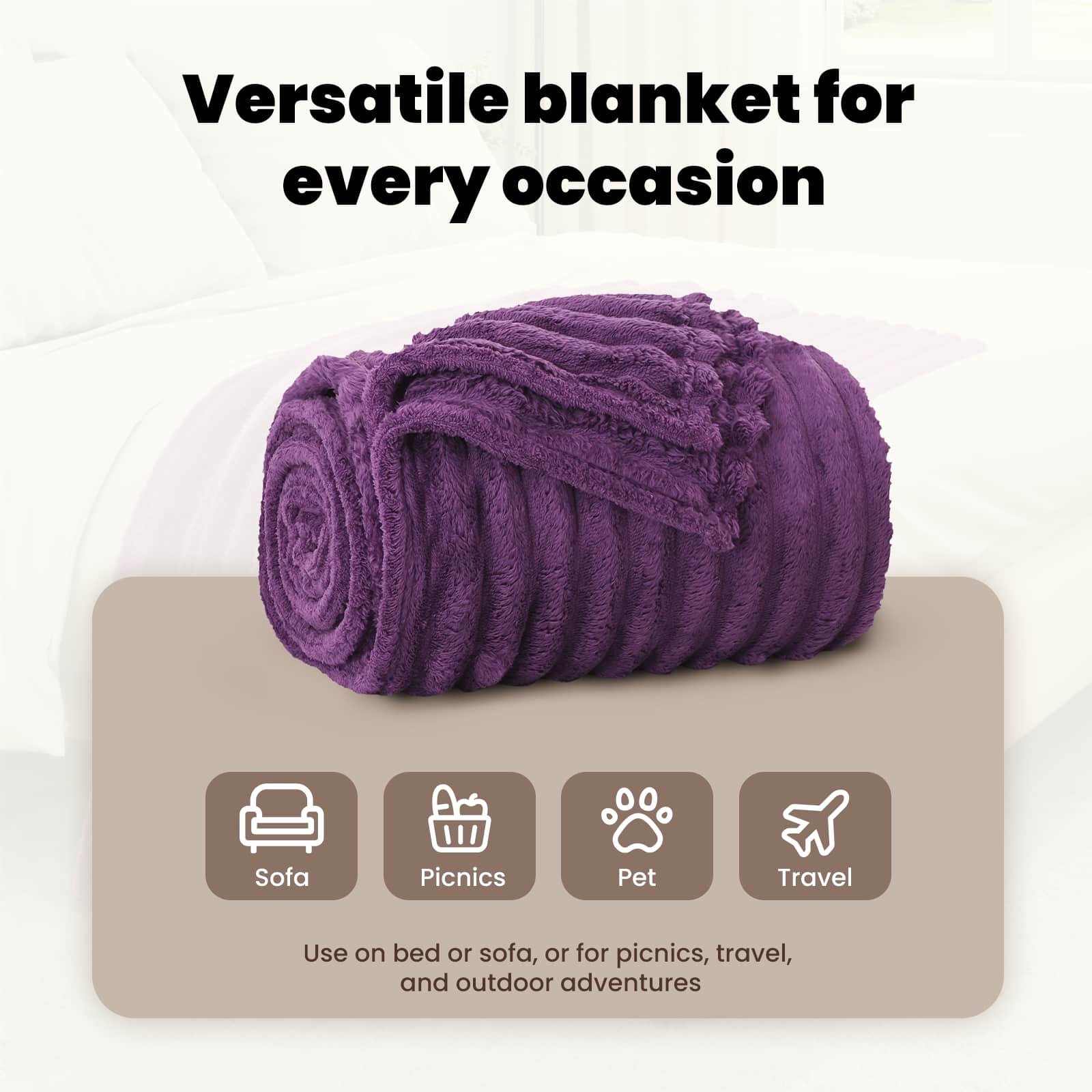 Dekas 6 gab. Violets 150 x 130 cm Flysas
