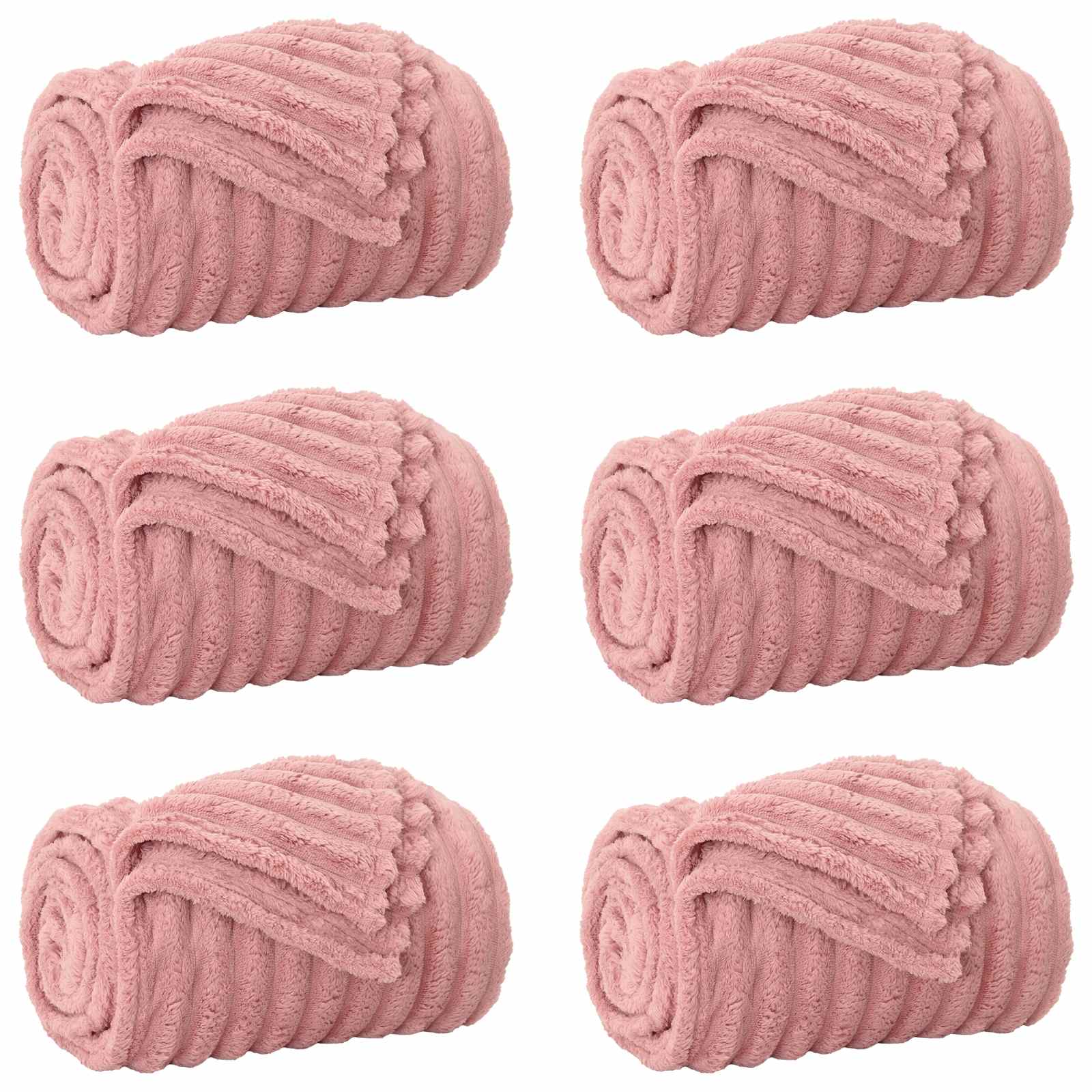Mesti antklodės 6 pcs Rožinė 200 x 150 cm Flysas