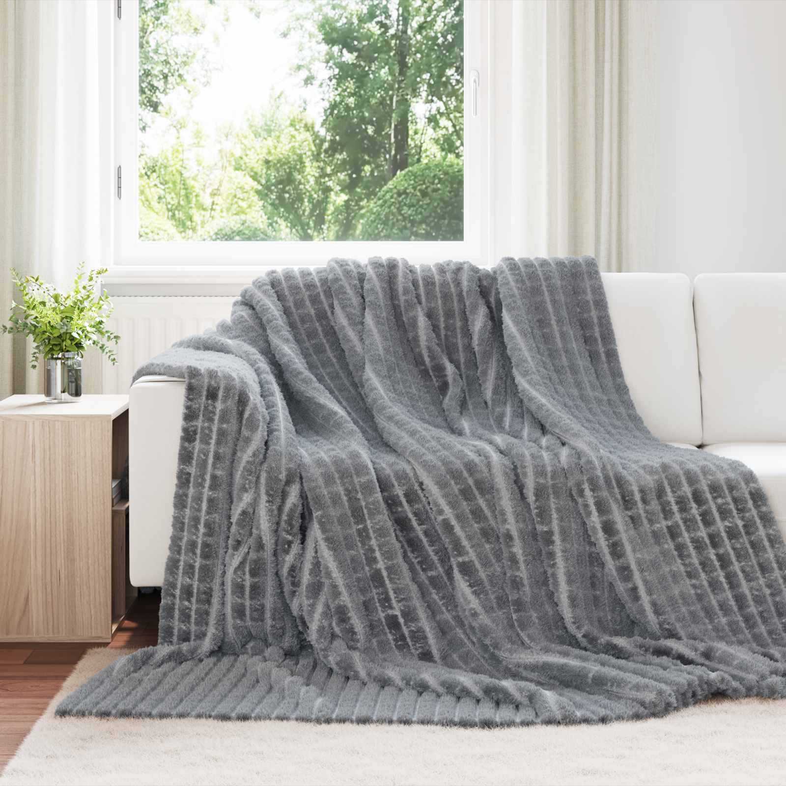Apklotas Tamsiai pilka 270 x 240 cm Flysas