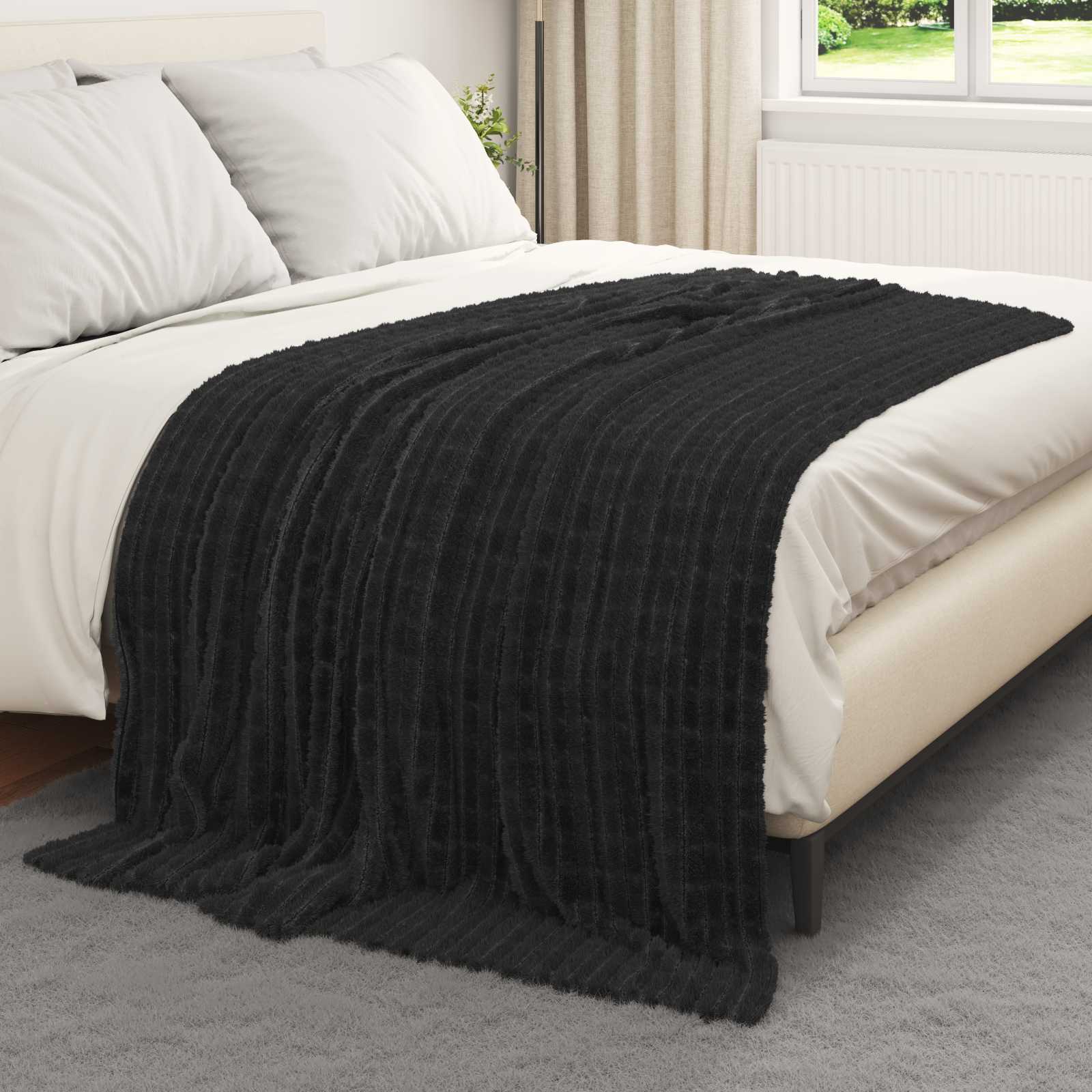 Apklotas Juoda 200 x 150 cm Flysas