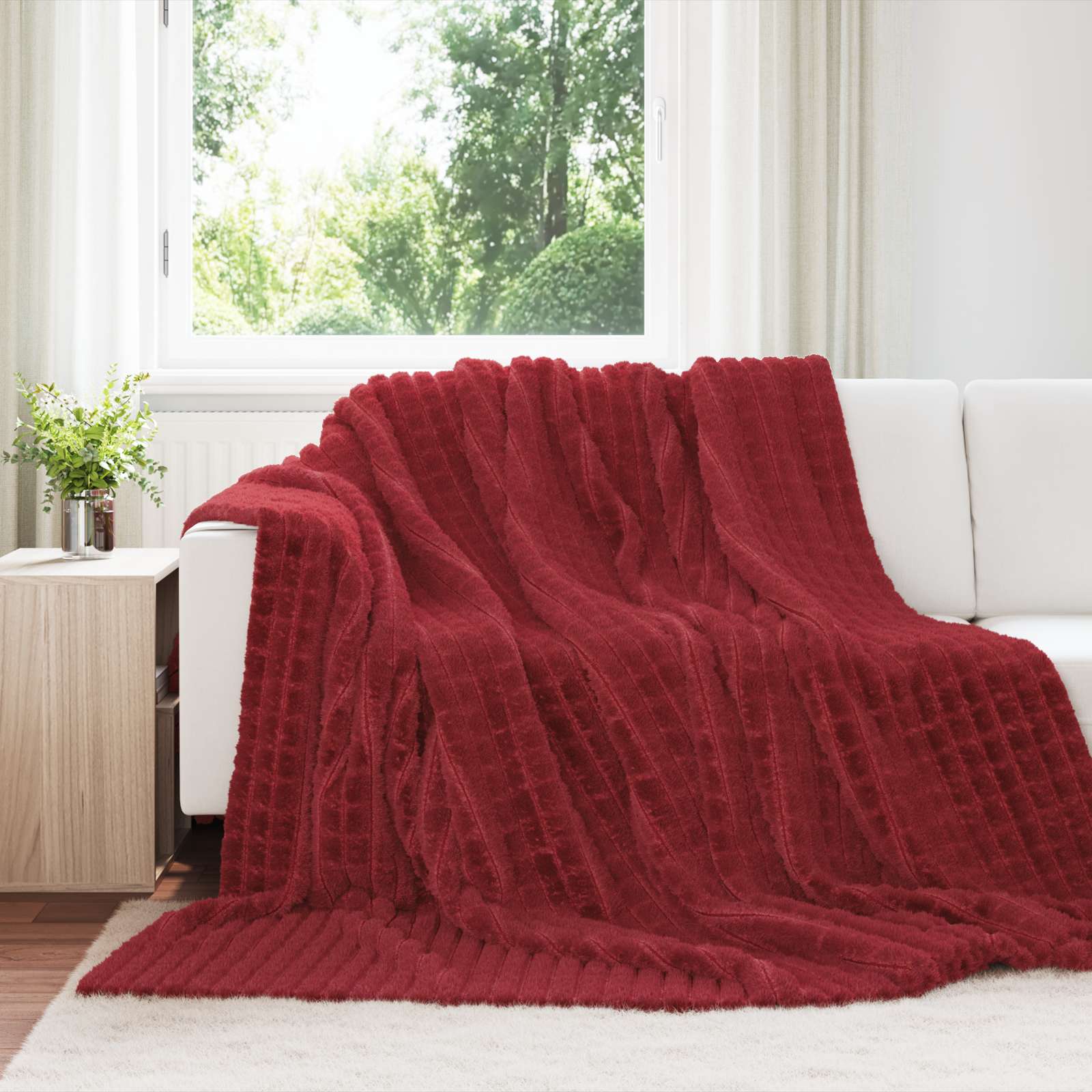 Apklotas Bordo raudona 240 x 220 cm Flysas