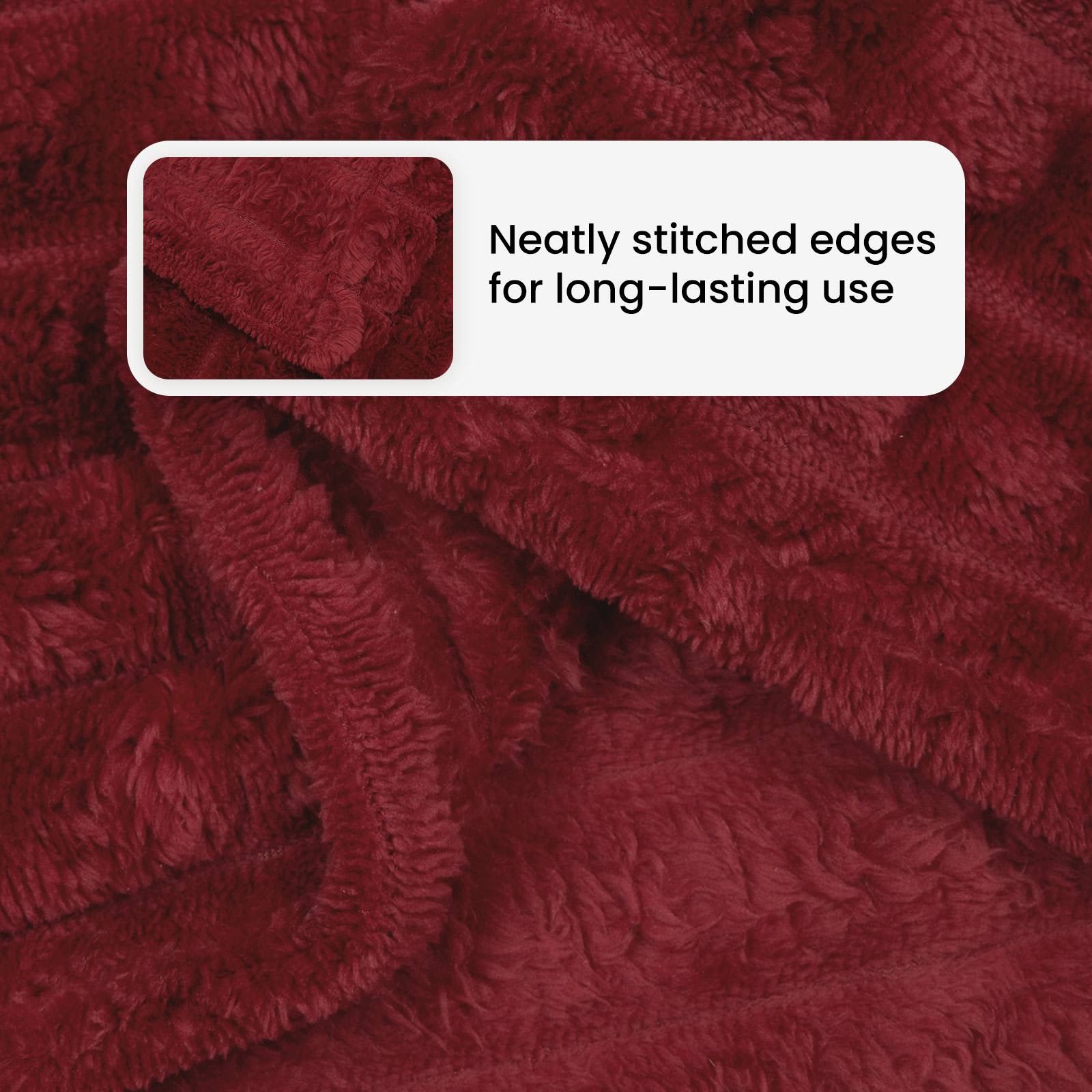 Apklotas Bordo raudona 240 x 220 cm Flysas