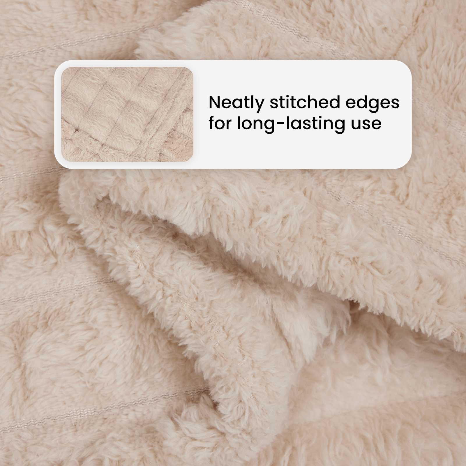 Mesti antklodės 6 pcs Smėlio 150 x 130 cm Flysas