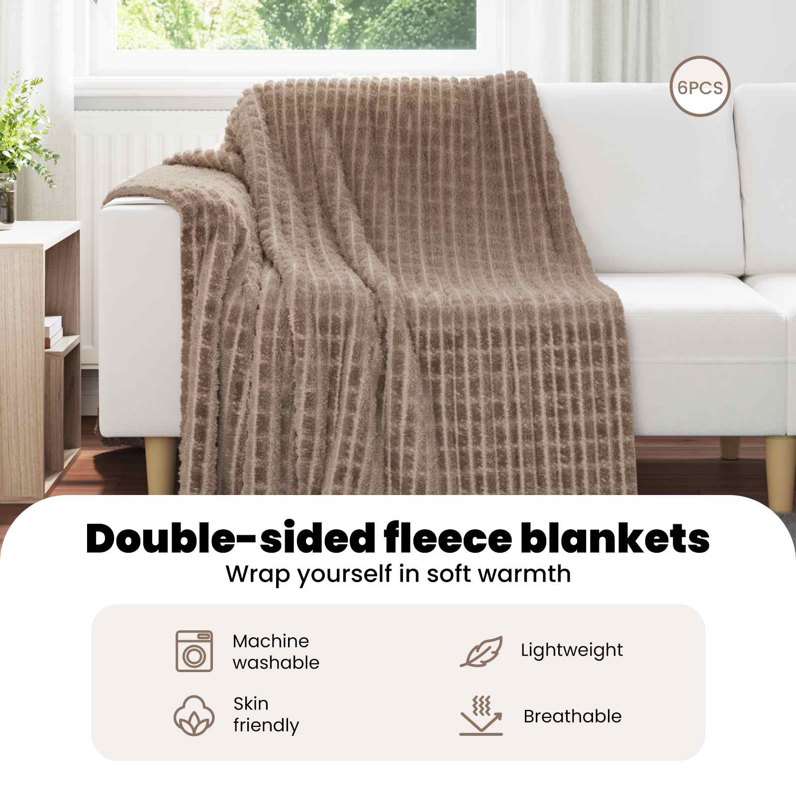 Mesti antklodės 6 pcs Kupranugario 200 x 150 cm Flysas