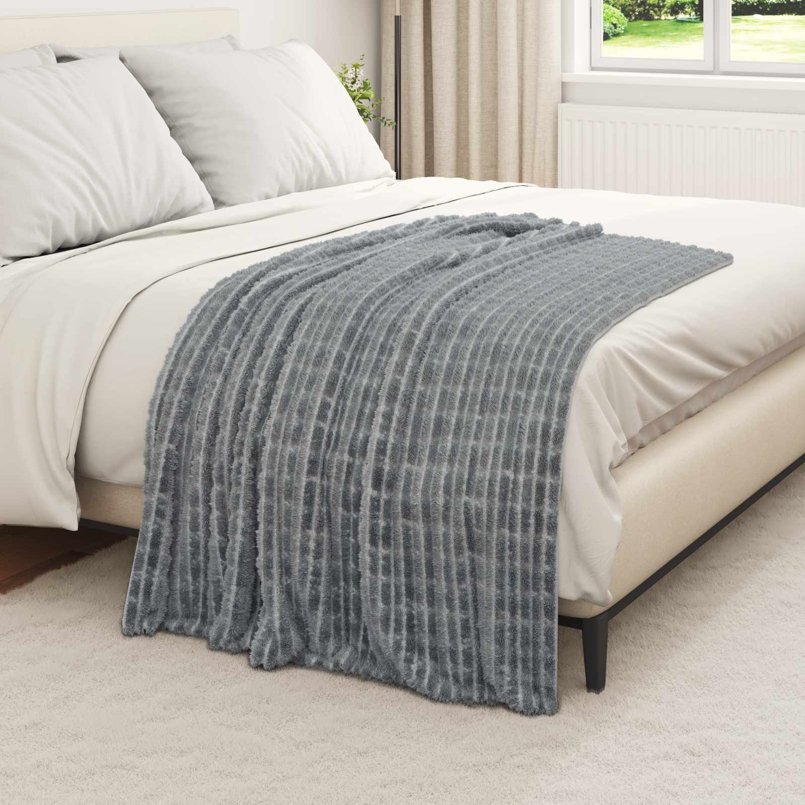 Mesti antklodės 6 pcs Tamsiai pilka 150 x 130 cm Flysas