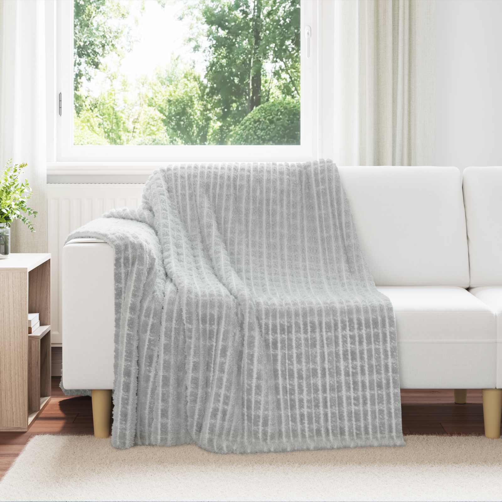 Pleds 6 gab. Pelēks 200 x 150 cm Flysas