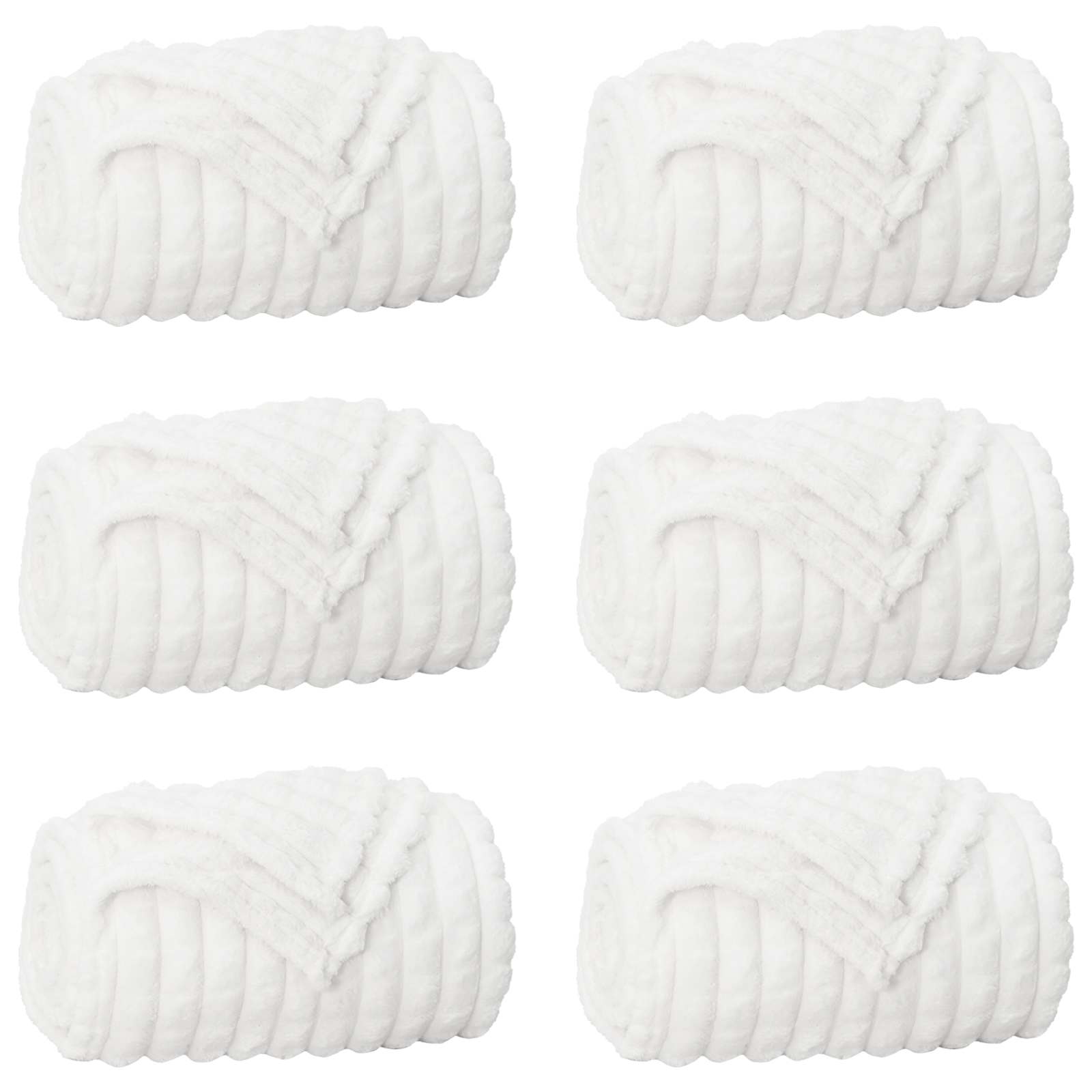 Mesti antklodės 6 pcs Balta 200 x 150 cm Flysas