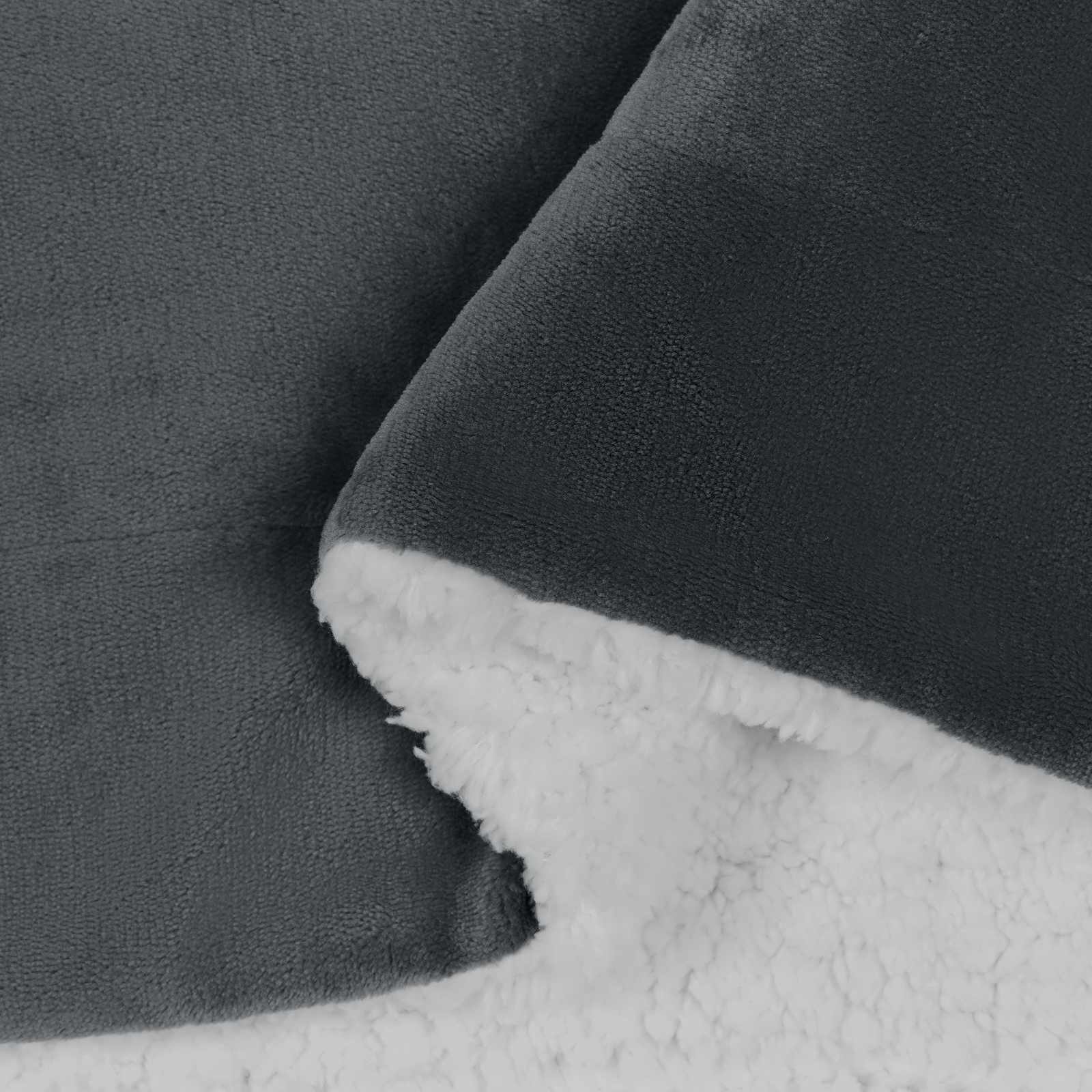 Throw Dark grey 240 x 270 cm Flysas
