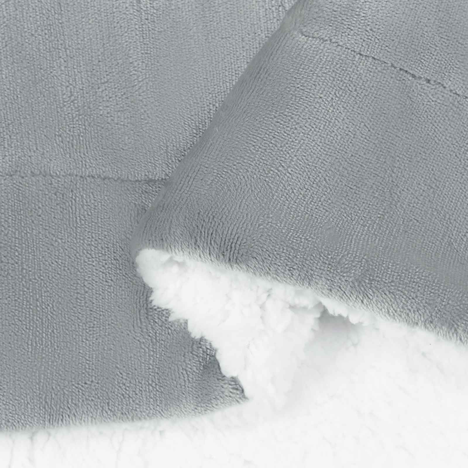 Grey Blanket 130 x 150 cm Fleece