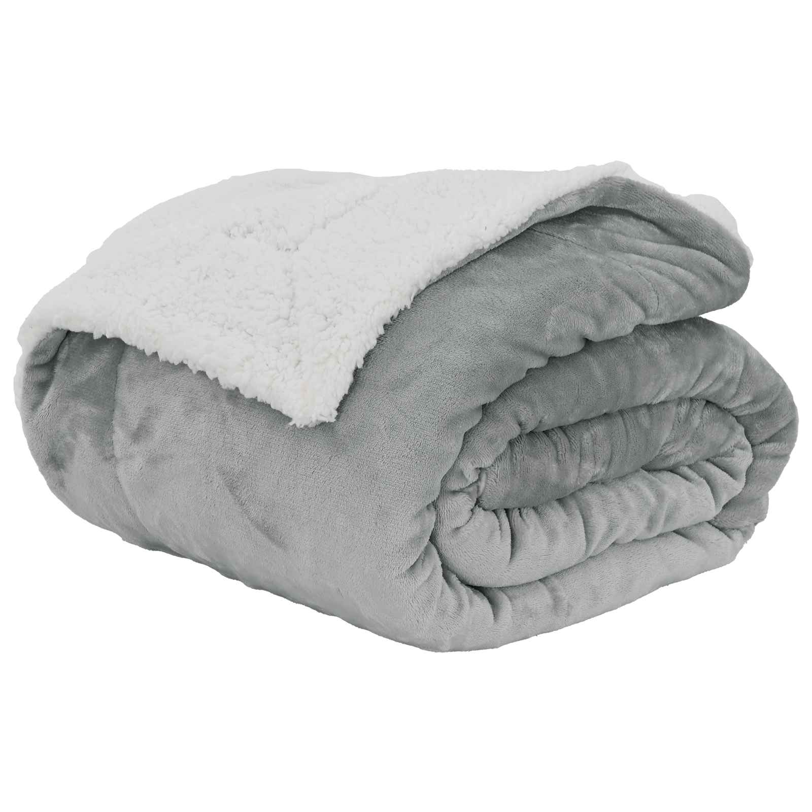 Grey Blanket 130 x 150 cm Fleece
