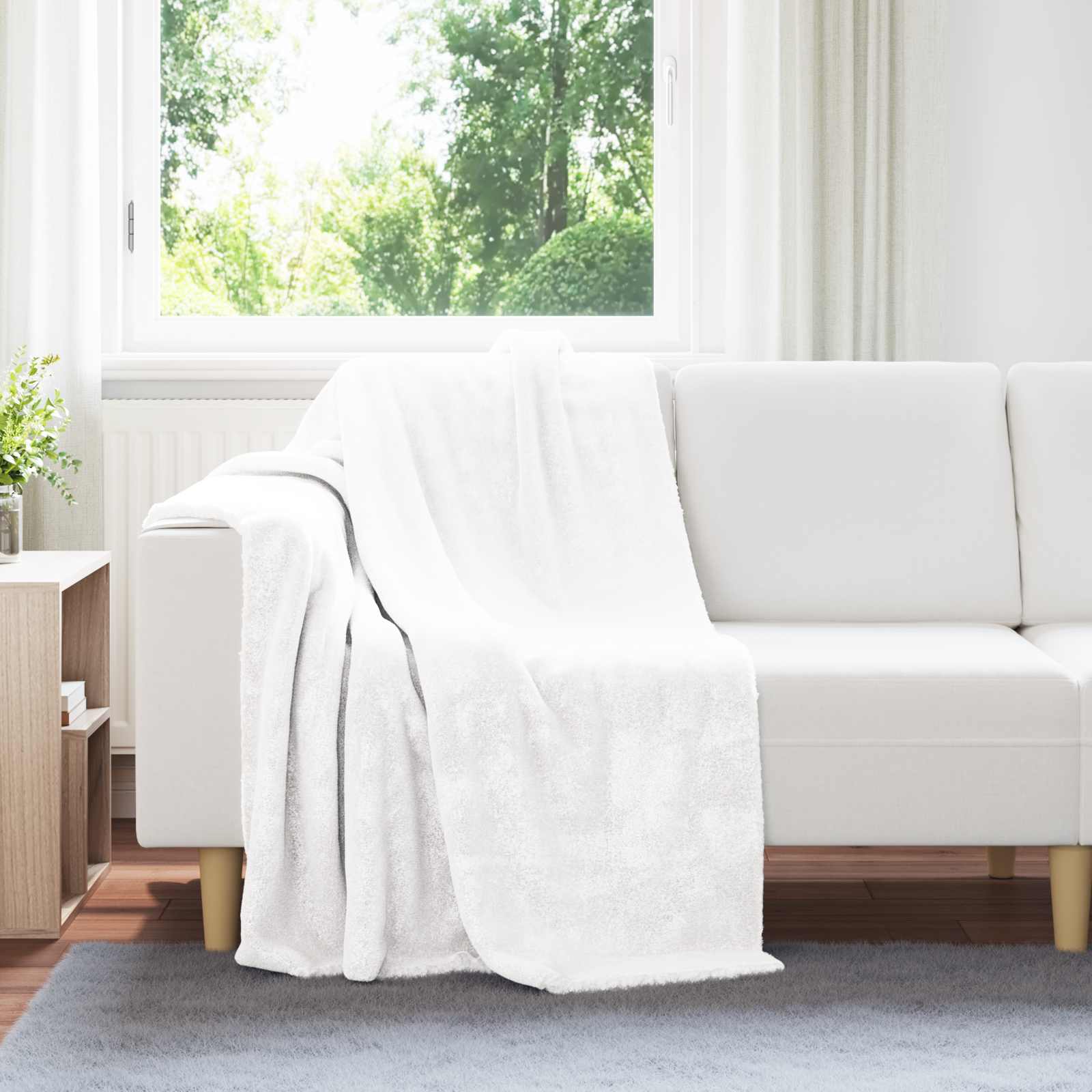 Apklotas Balta 130 x 150 cm Flysas
