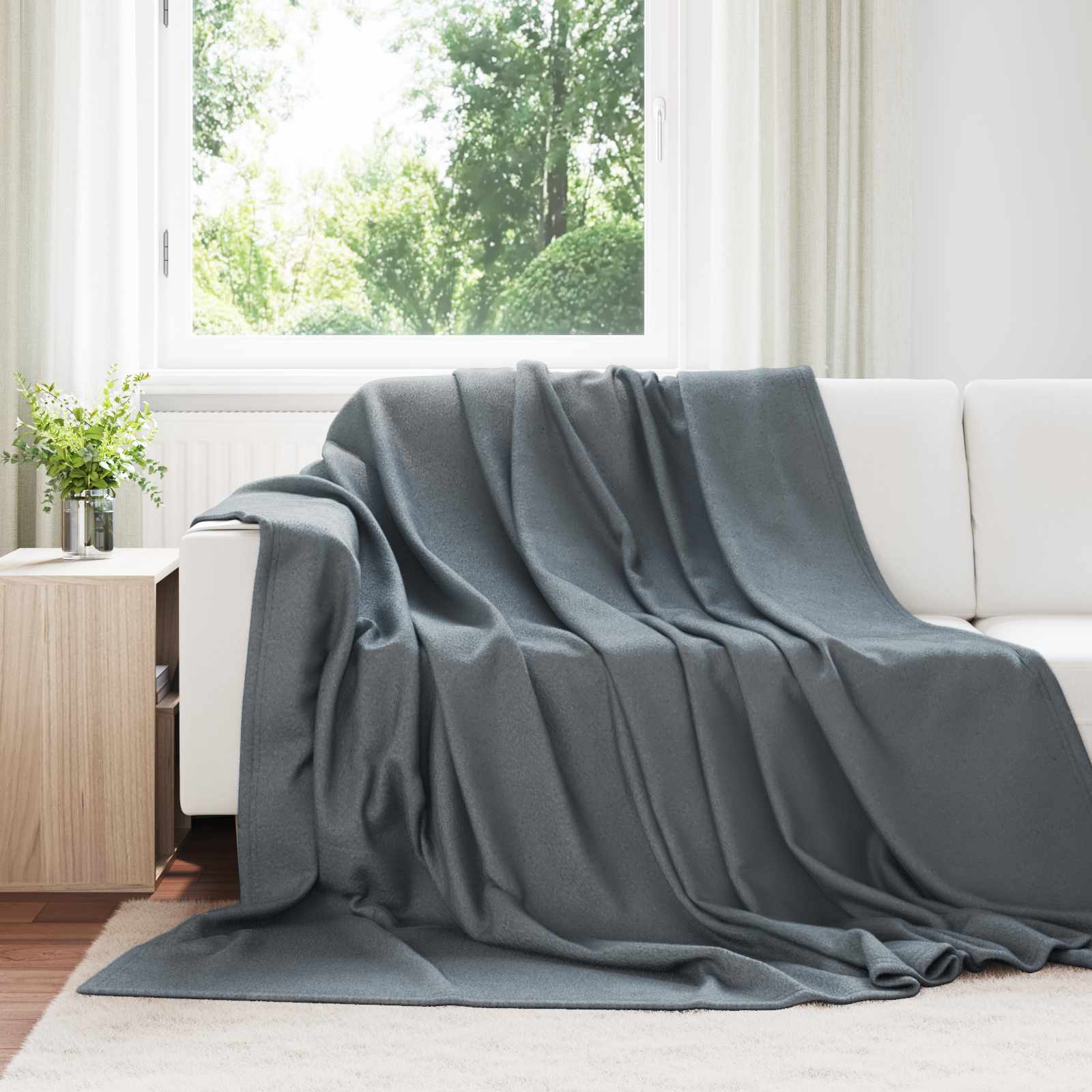 Apklotas Tamsiai pilka 240 x 220 cm Flysas