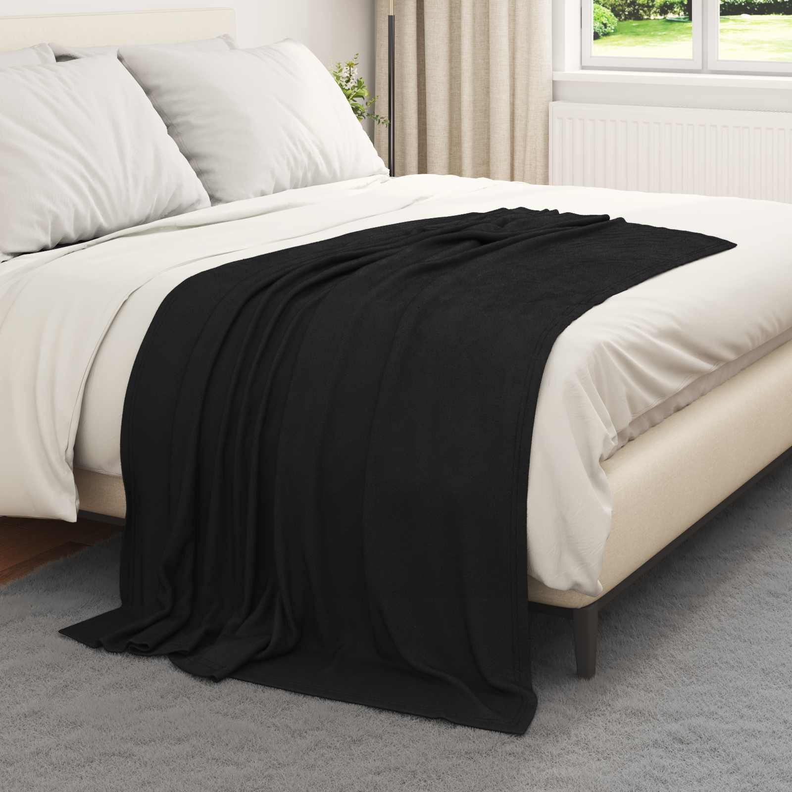 Antklodė Juoda 170 x 130 cm 0.33 kg Flysas