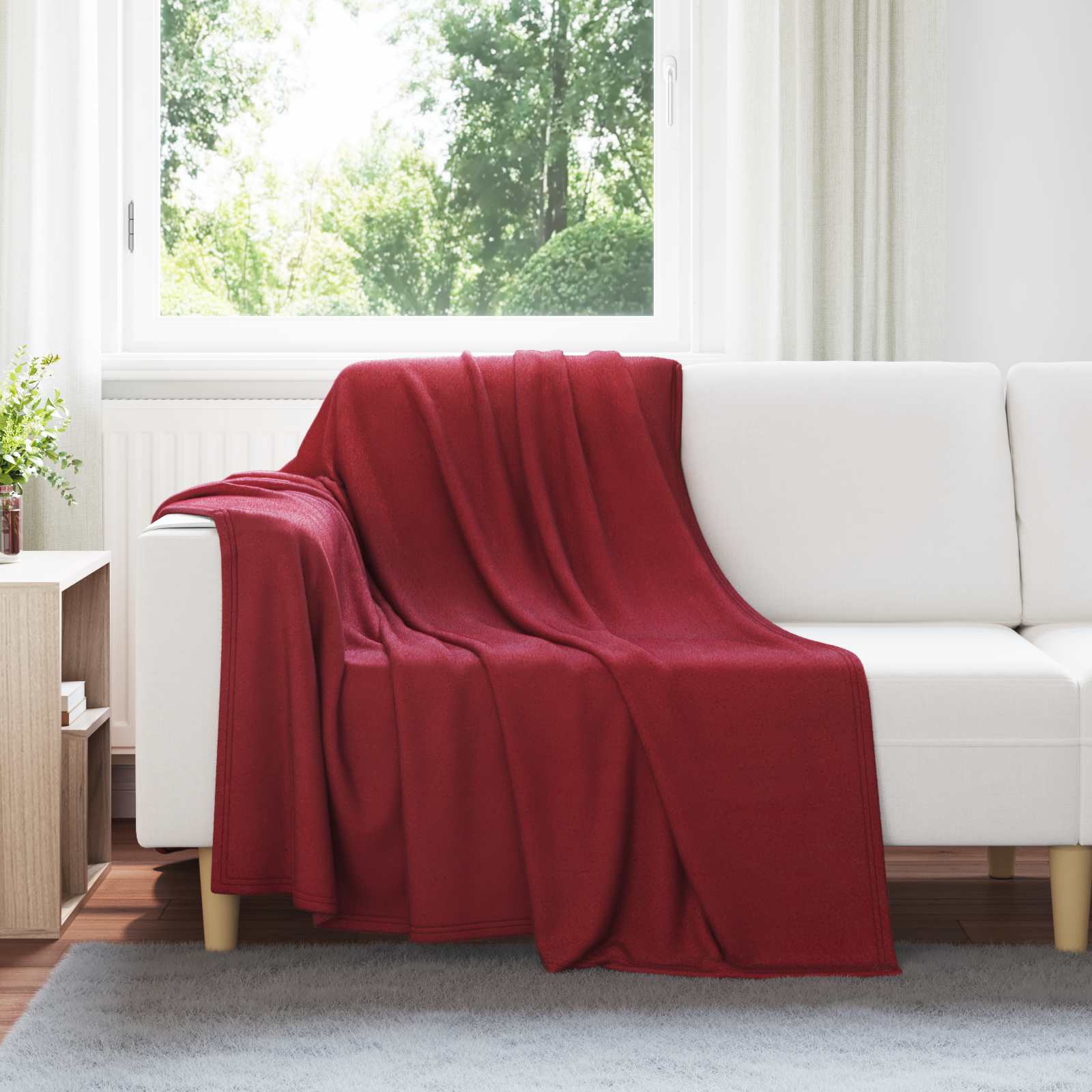 Apklotas Bordo raudona 200 x 150 cm Flysas